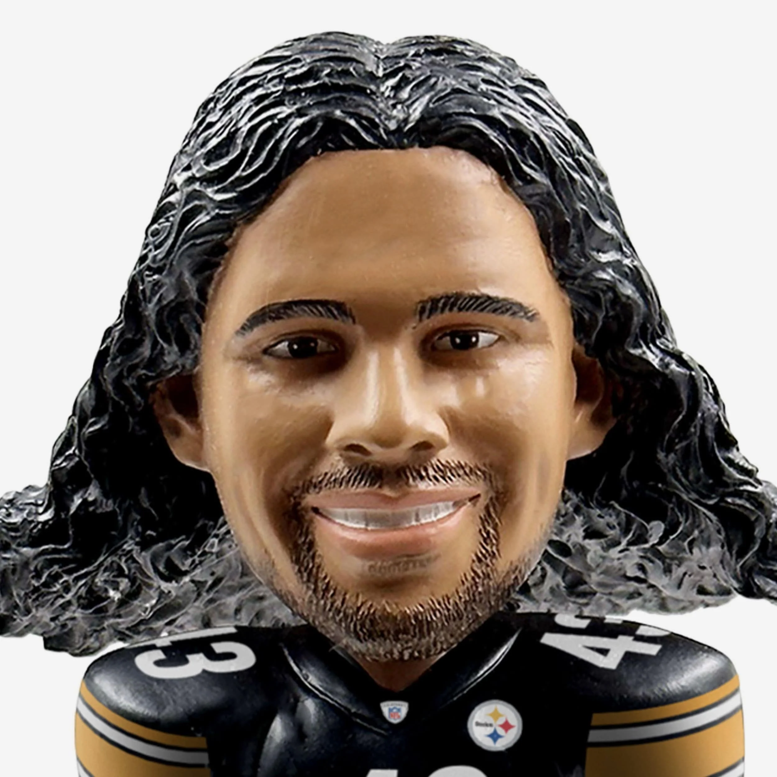 Troy Polamalu Pittsburgh Steelers Magnetic Stadium Base Bobblehead - Image 3