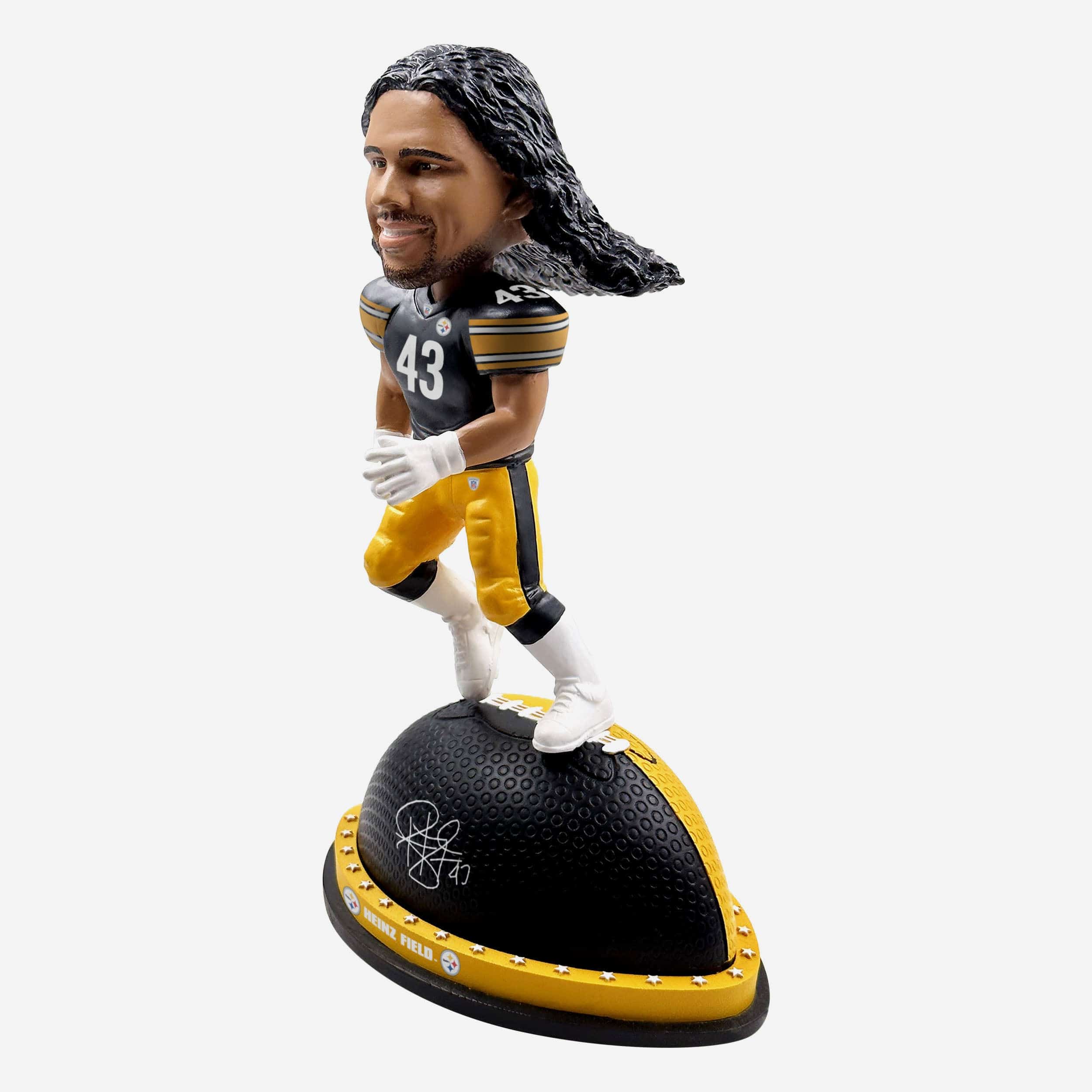 Troy Polamalu Pittsburgh Steelers Magnetic Stadium Base Bobblehead - Image 5