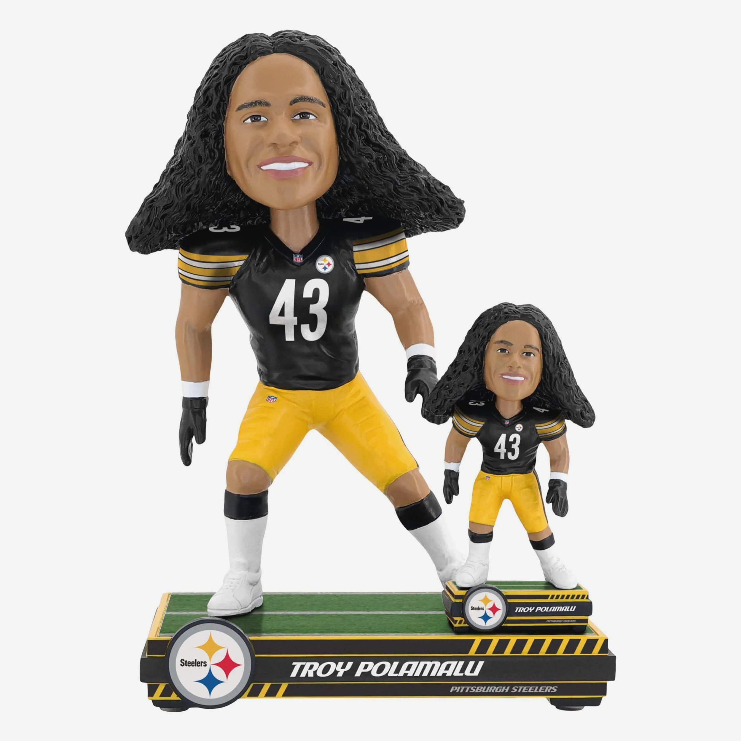 Troy Polamalu Pittsburgh Steelers Magnetized Bobble Dubblz Bobblehead