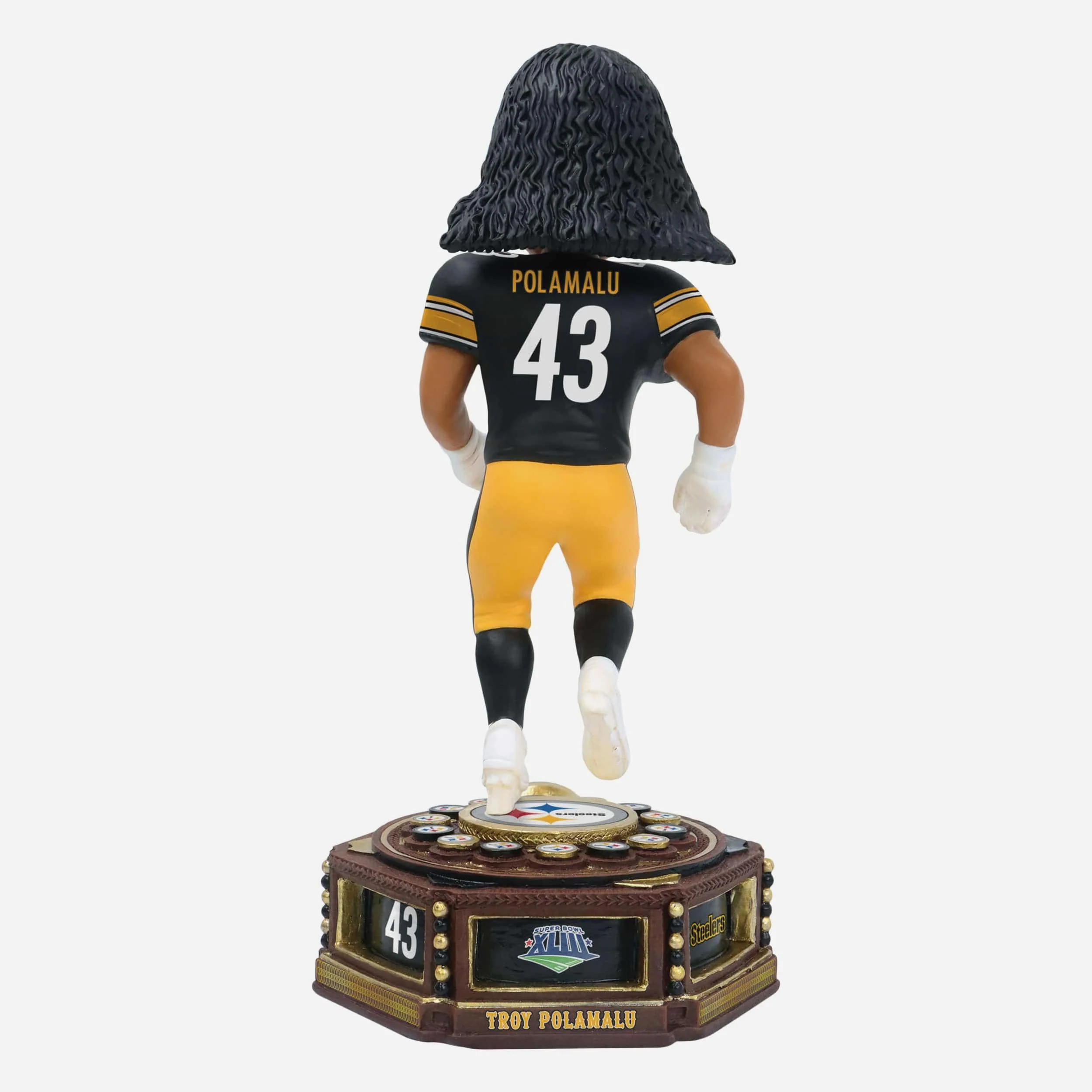 Troy Polamalu Pittsburgh Steelers Patch Collection Bobblehead - Image 5