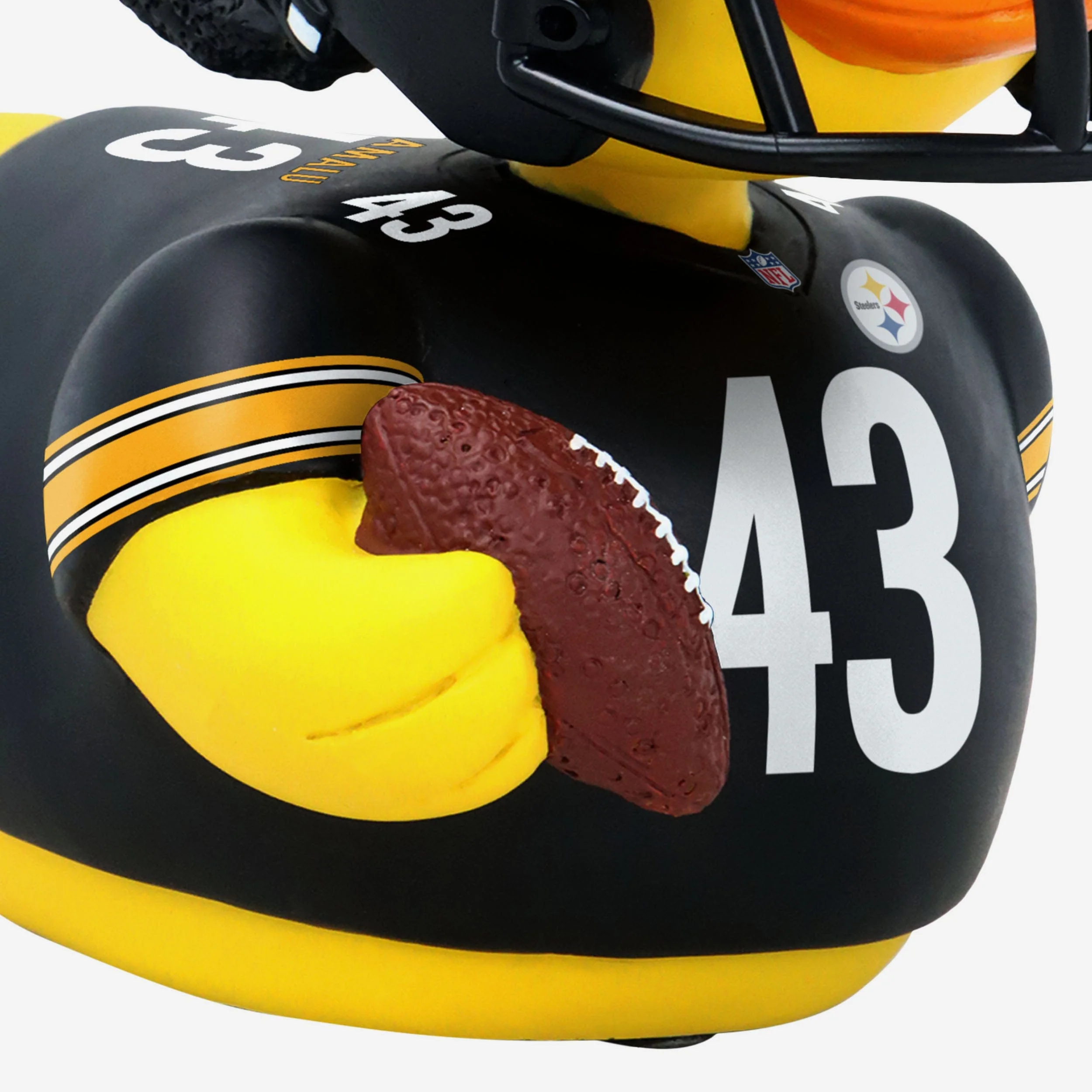 Troy Polamalu Pittsburgh Steelers Player Bobble Duck Mini Bobblehead - Image 3