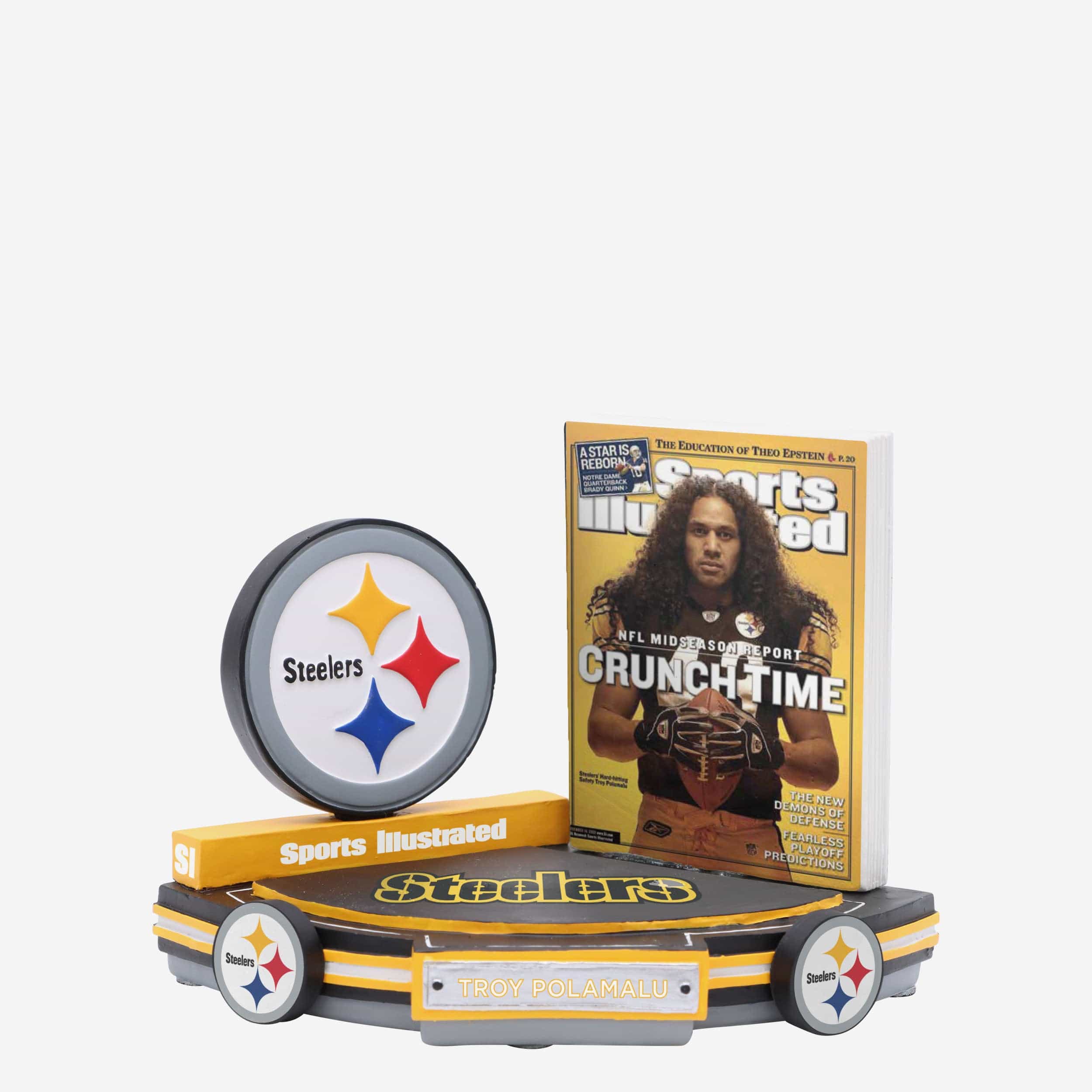 Troy Polamalu Pittsburgh Steelers Sports Illustrated Cover Bobblehead - Image 4