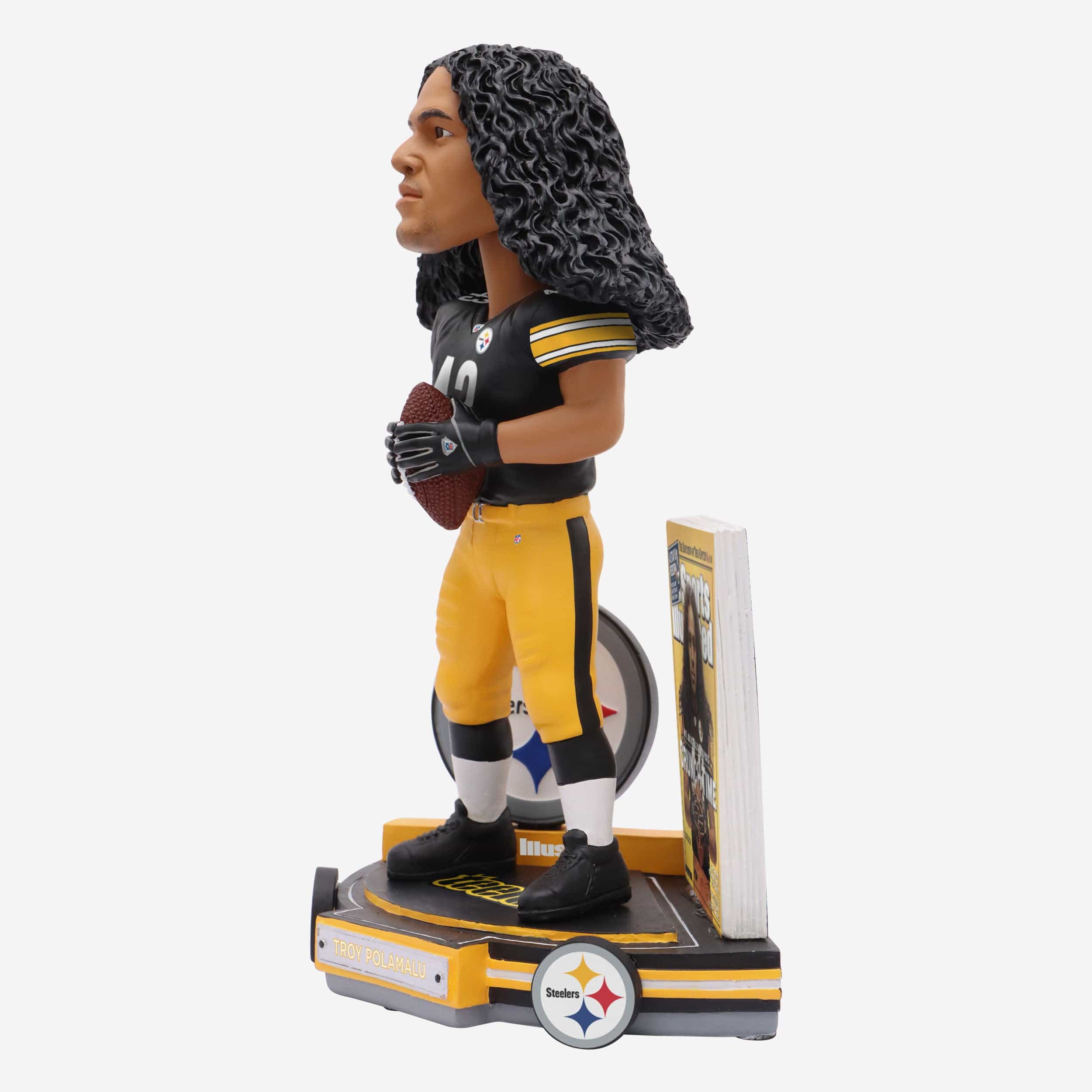 Troy Polamalu Pittsburgh Steelers Sports Illustrated Cover Bobblehead - Image 5