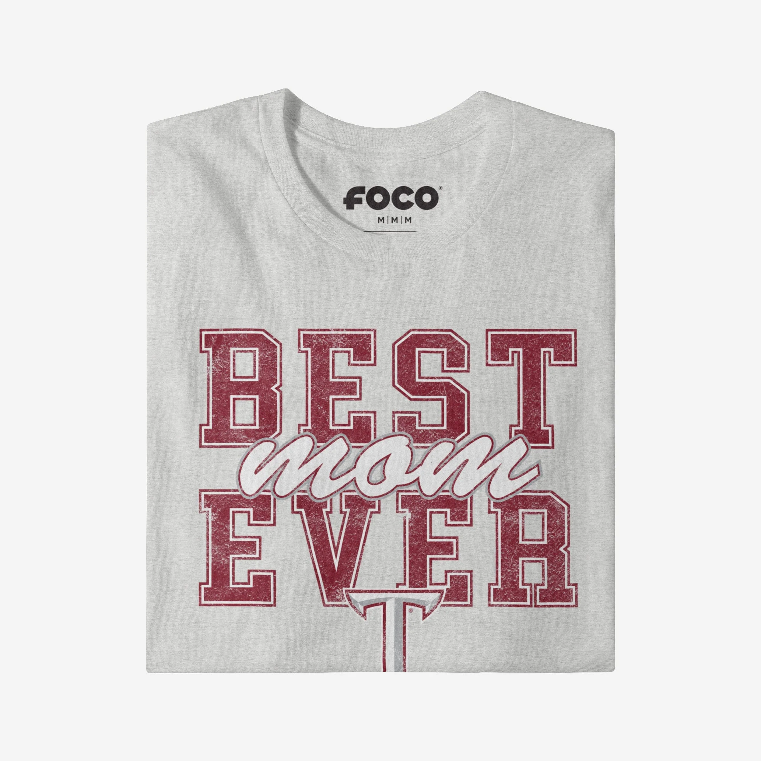 Troy Trojans Best Mom Ever Stacked T-Shirt - Image 3