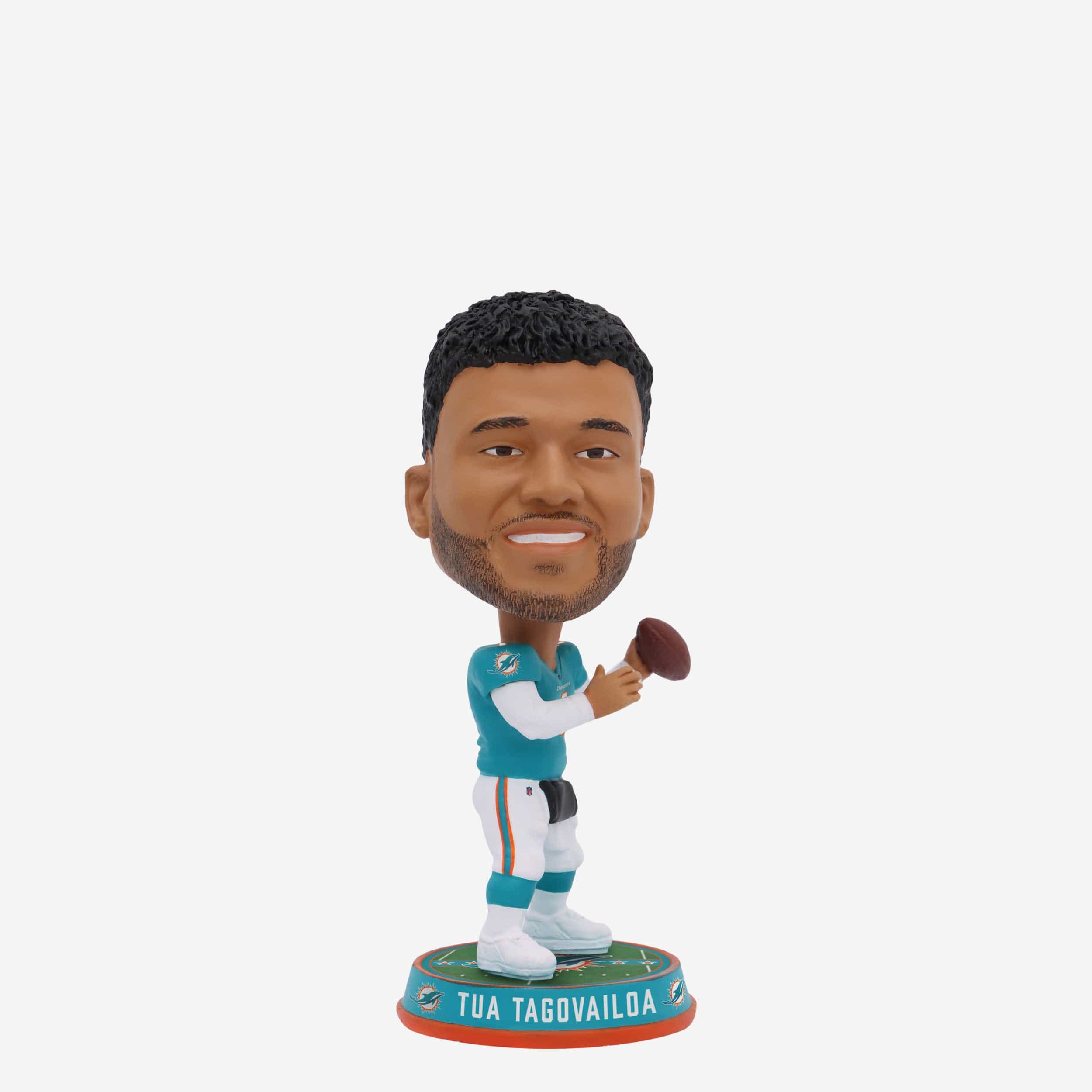 Tua Tagovailoa Miami Dolphins Field Stripe Mini Bighead Bobblehead