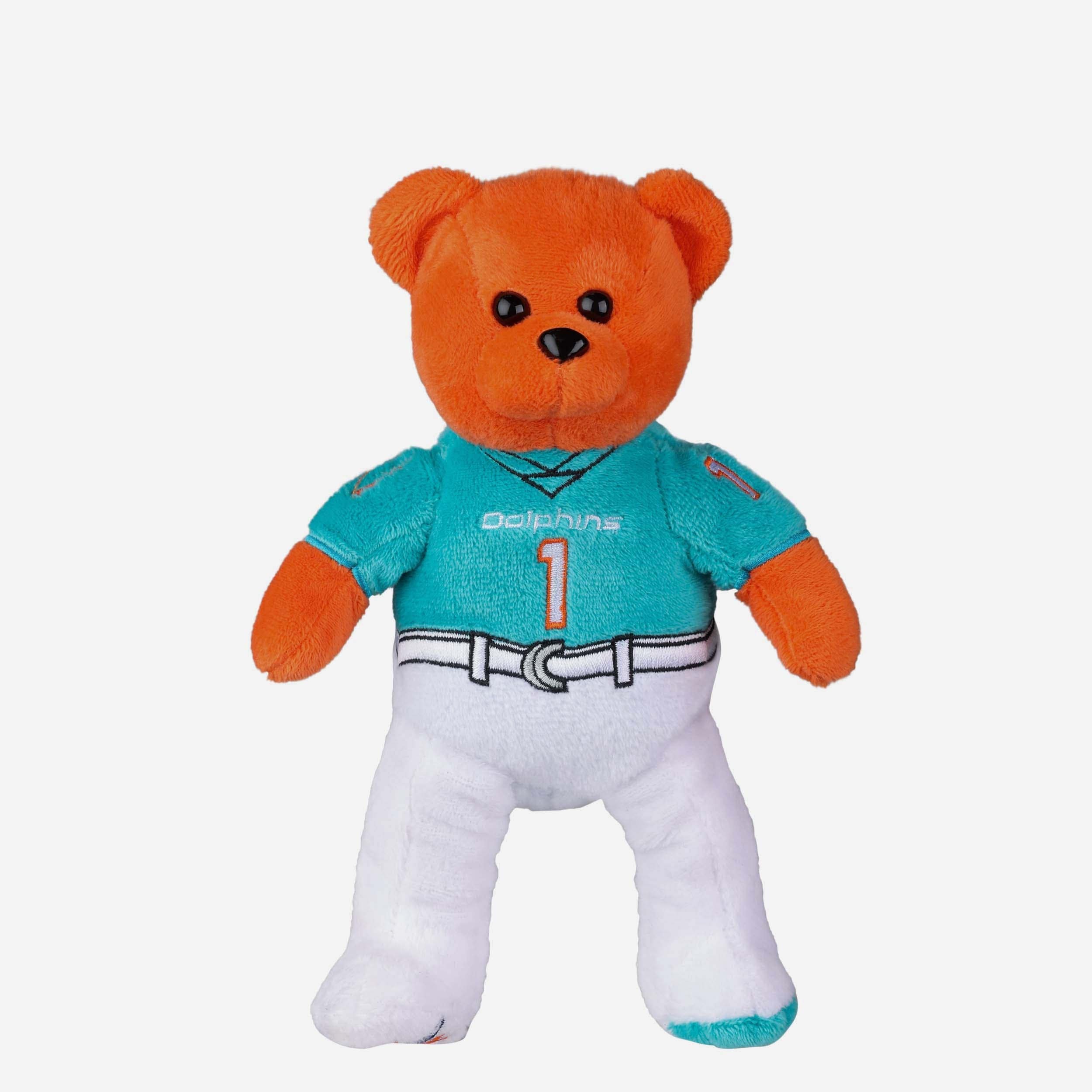 Tua Tagovailoa Miami Dolphins Team Beans Embroidered Player Bear
