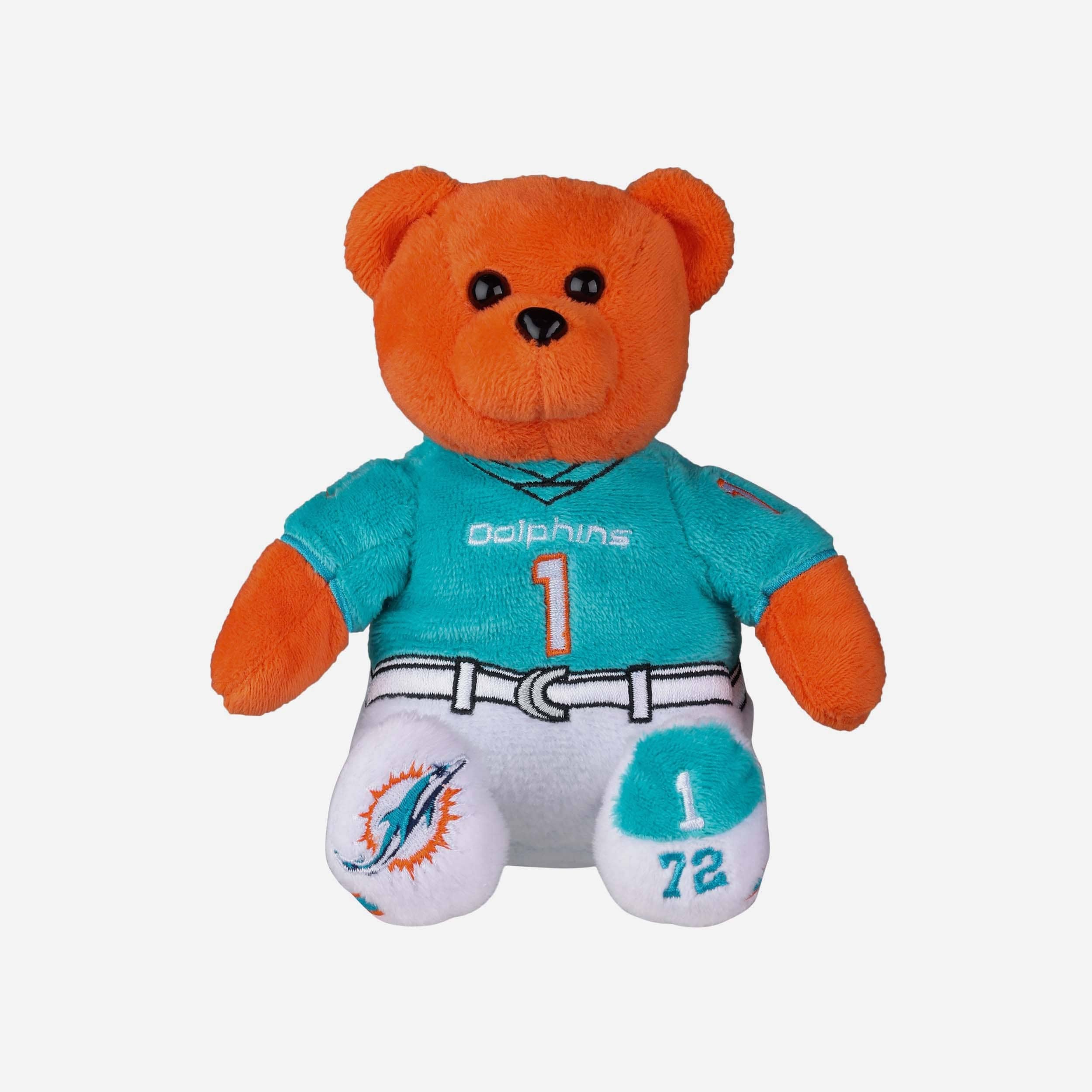 Tua Tagovailoa Miami Dolphins Team Beans Embroidered Player Bear - Image 4