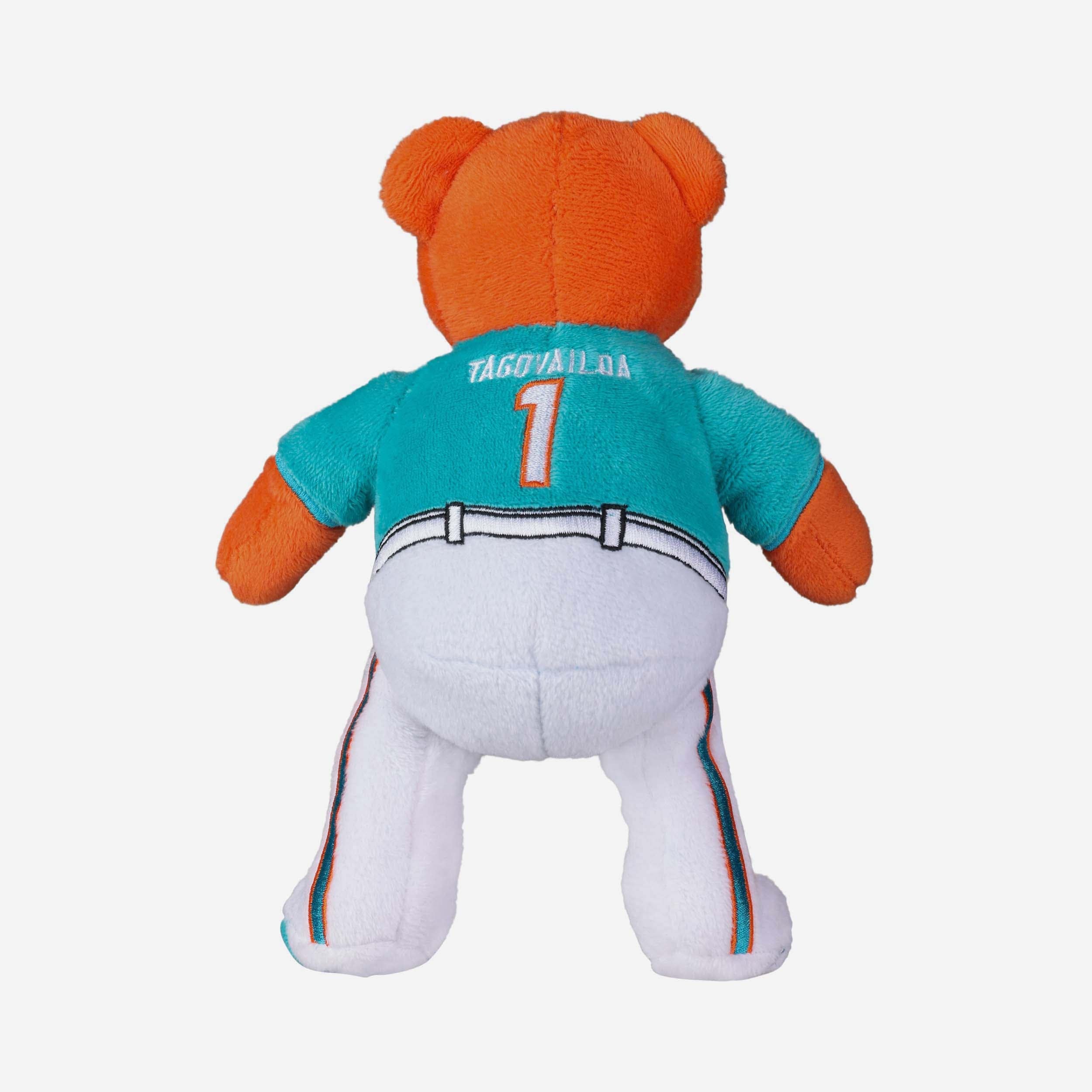 Tua Tagovailoa Miami Dolphins Team Beans Embroidered Player Bear - Image 5