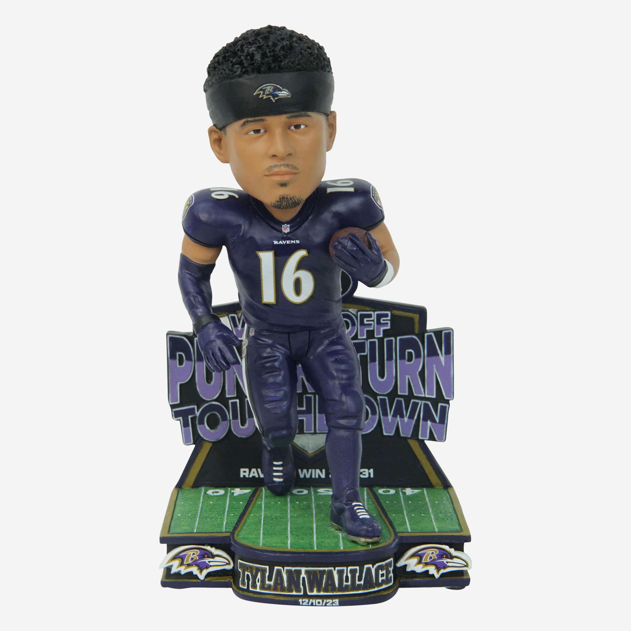 Tylan Wallace Baltimore Ravens Walk-Off Punt Return Touchdown Bobblehead