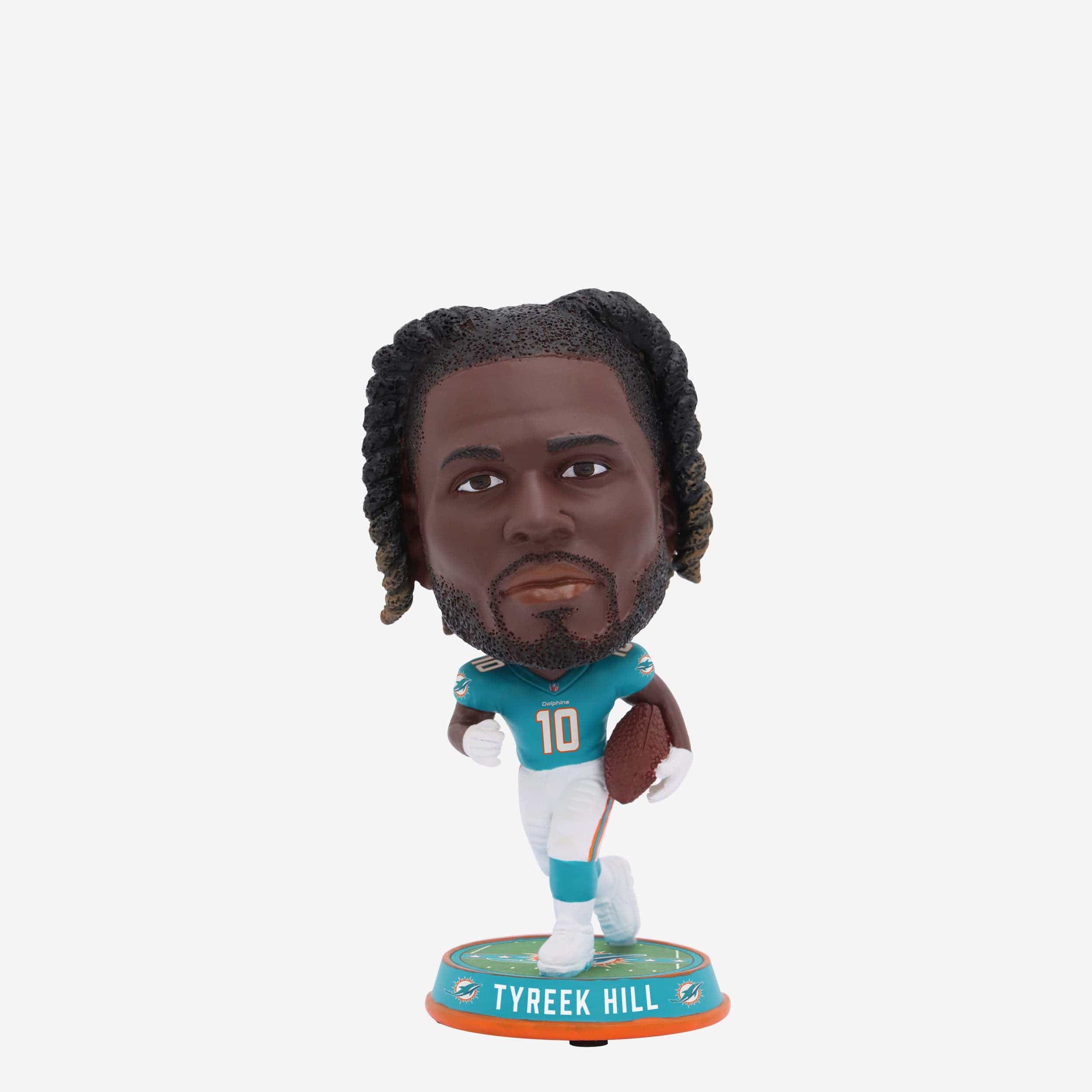 Tyreek Hill Miami Dolphins Field Stripe Mini Bighead Bobblehead