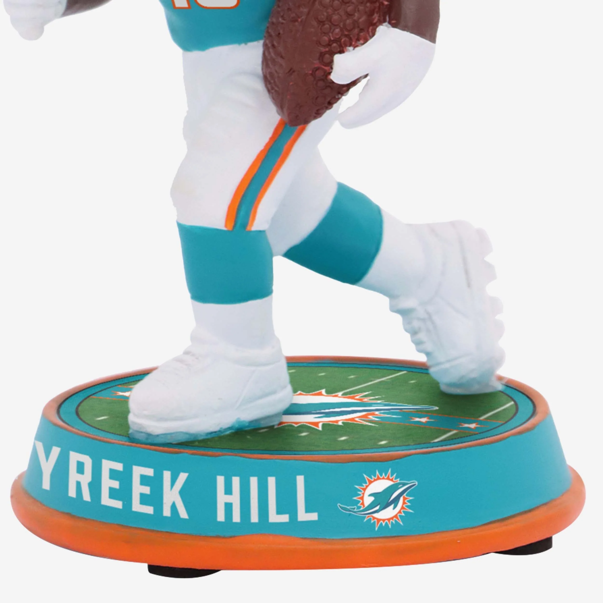 Tyreek Hill Miami Dolphins Field Stripe Mini Bighead Bobblehead - Image 3