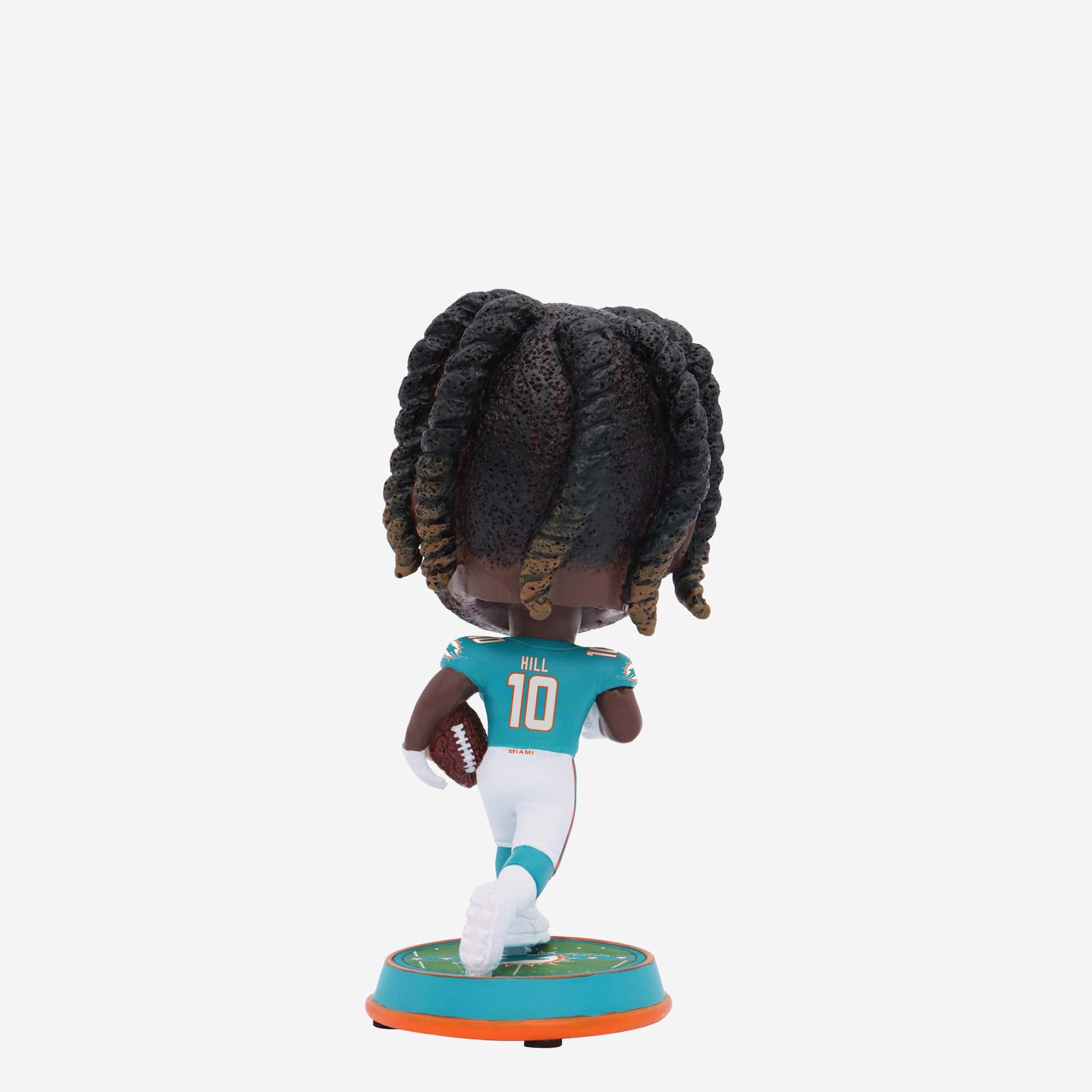 Tyreek Hill Miami Dolphins Field Stripe Mini Bighead Bobblehead - Image 5