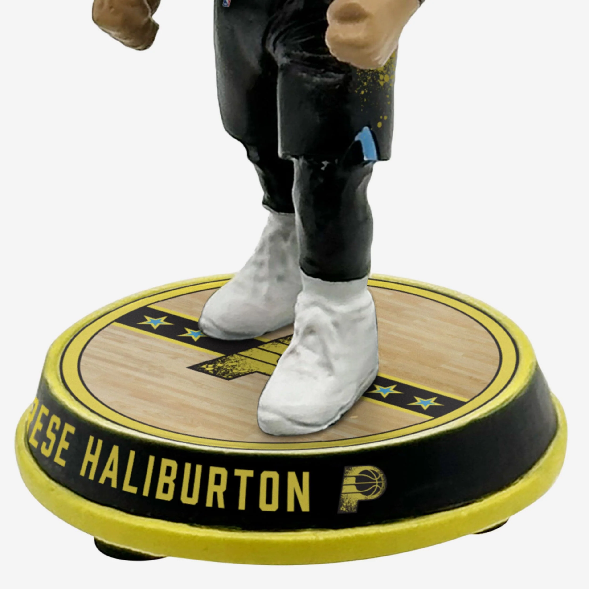 Tyrese Haliburton Indiana Pacers 2024 City Jersey Court Stripe Mini Bighead Bobblehead - Image 3