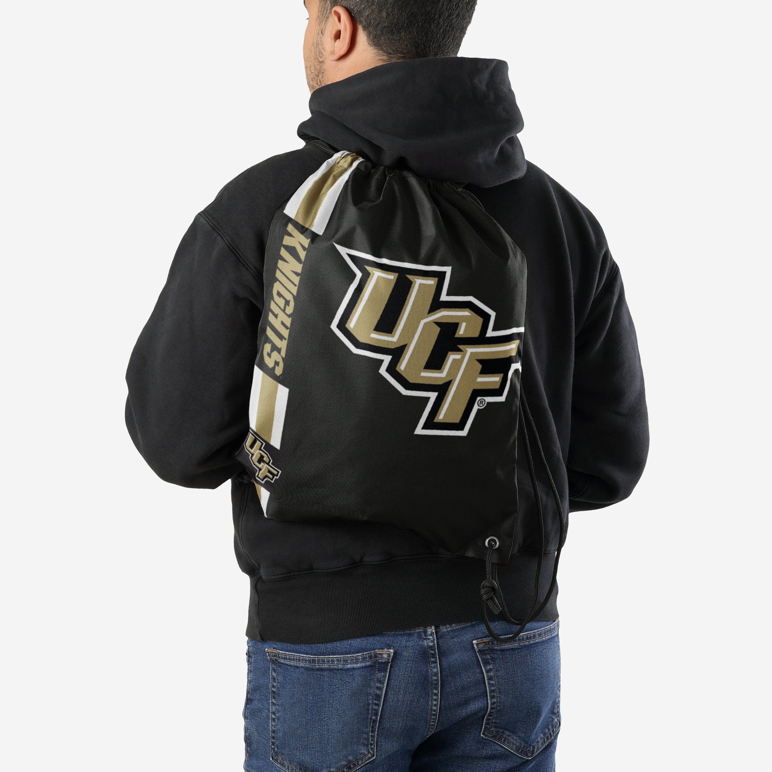 UCF Knights Big Logo Side Stripe Drawstring Backpack - Image 2