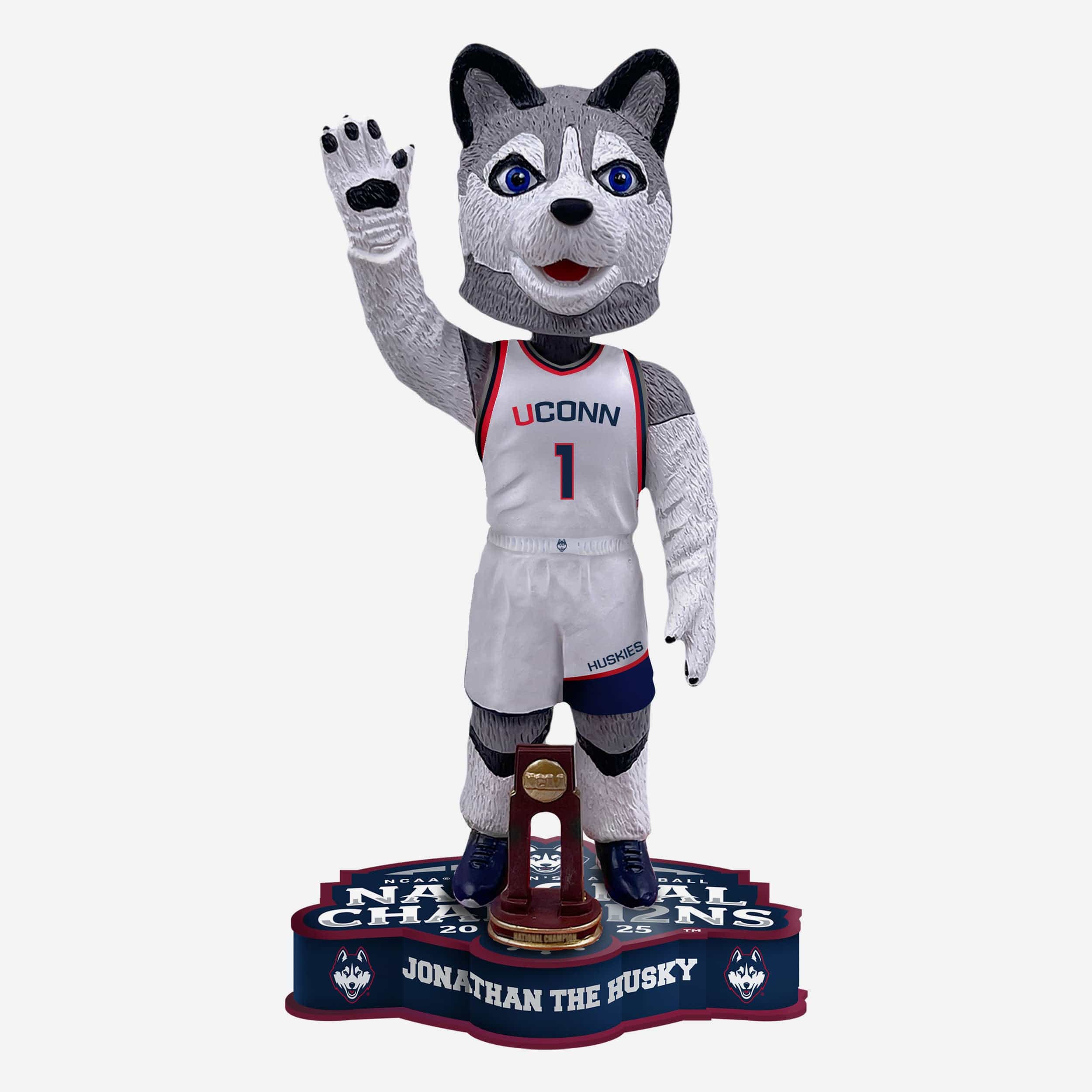UConn Huskies 2025 Womens Basketball National Champions Mascot Bobblehead
