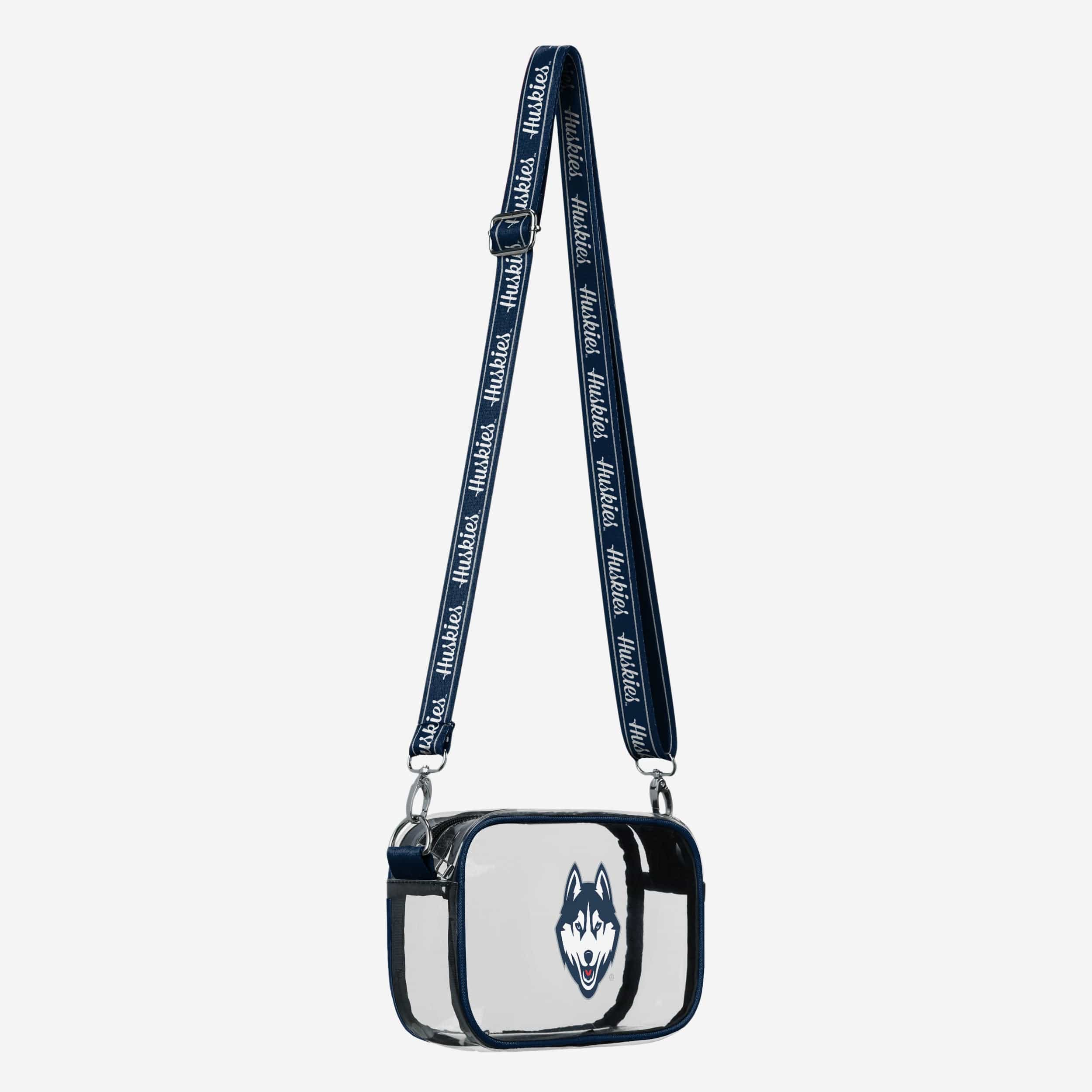 UConn Huskies Team Stripe Clear Crossbody Bag - Image 2