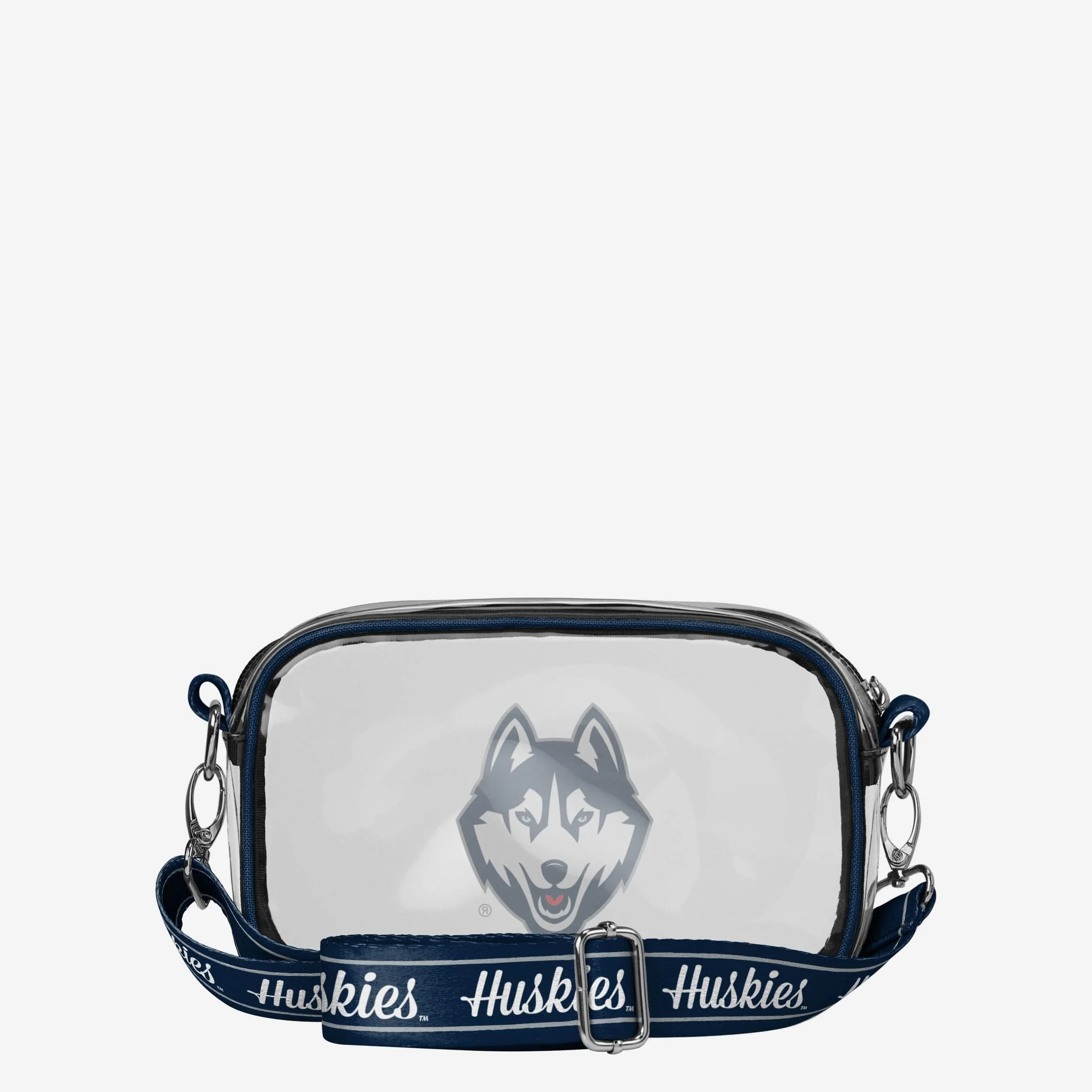 UConn Huskies Team Stripe Clear Crossbody Bag - Image 5