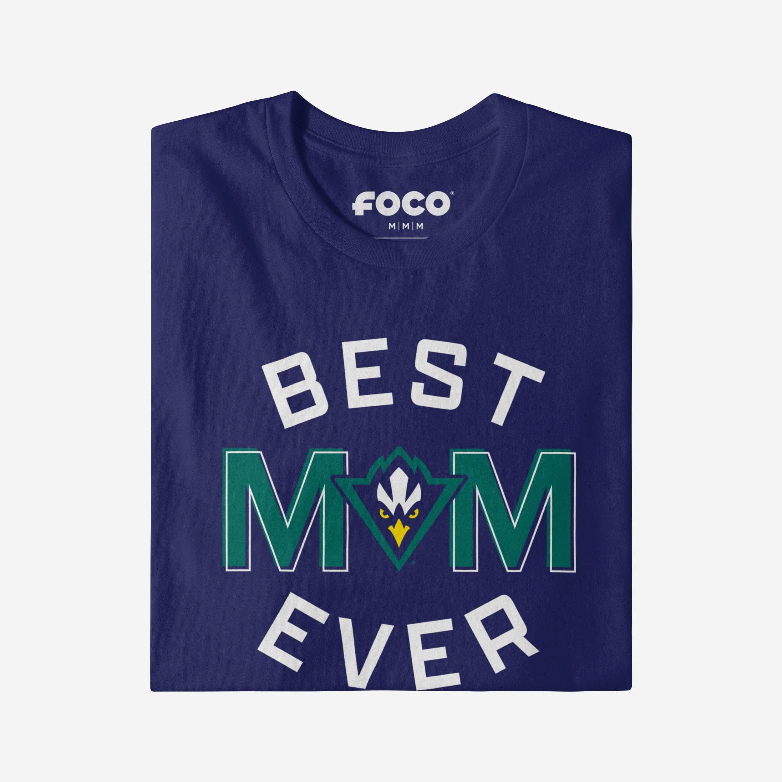 UNC Wilmington Seahawks Best Mom Ever Arched T-Shirt - Image 3