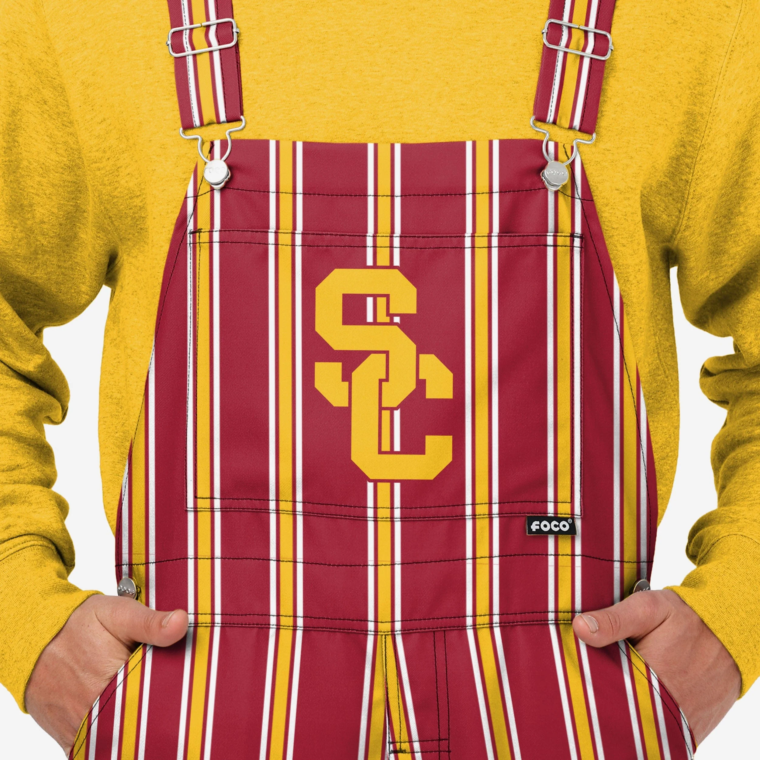 USC Trojans Mens Sideline Spirit Bib Overalls - Image 4