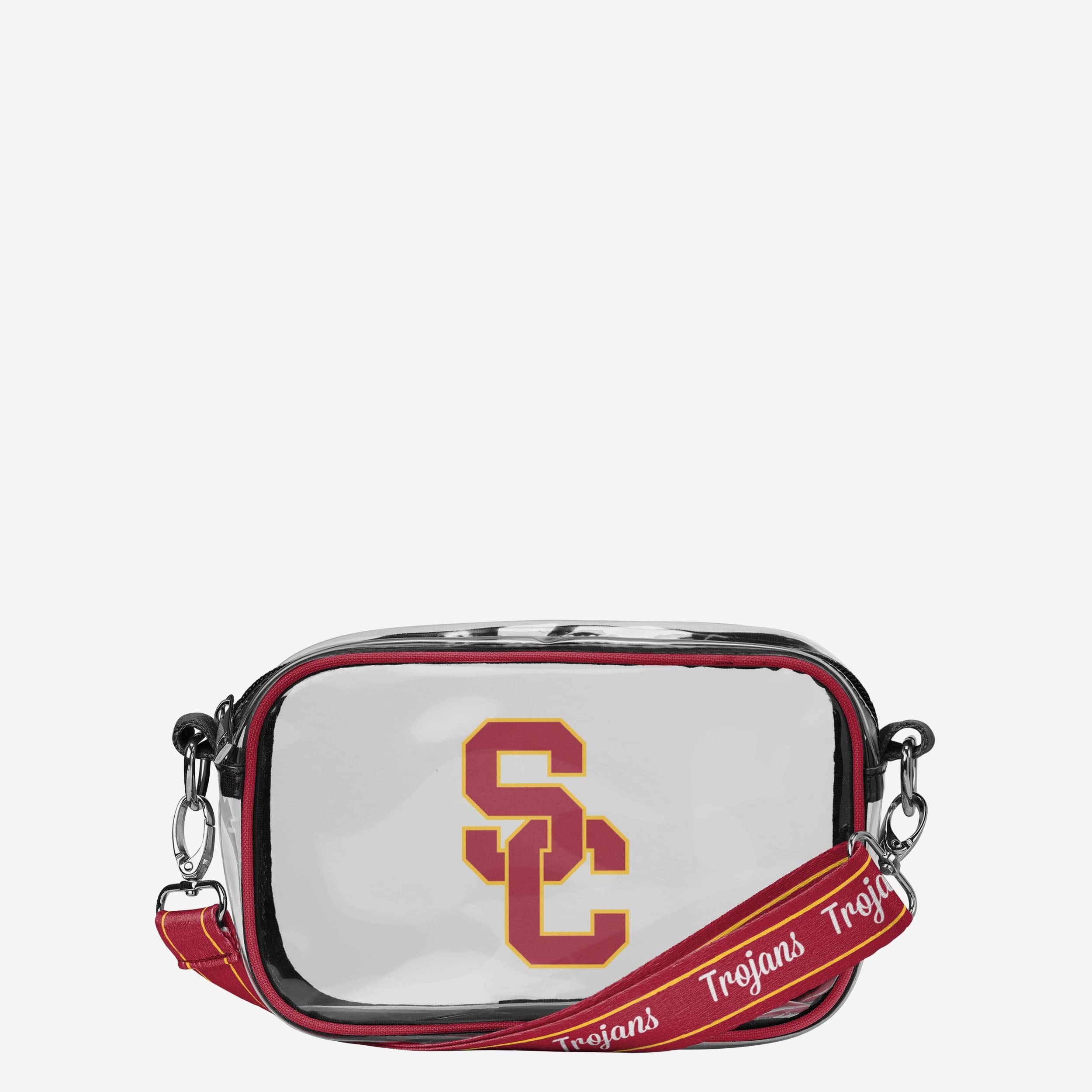 USC Trojans Team Stripe Clear Crossbody Bag
