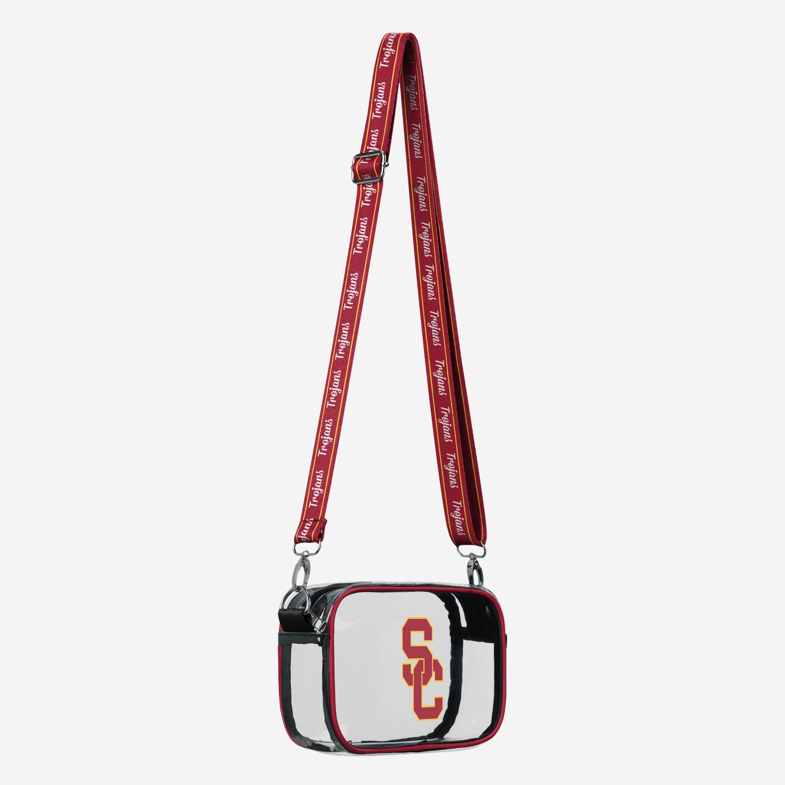 USC Trojans Team Stripe Clear Crossbody Bag - Image 2