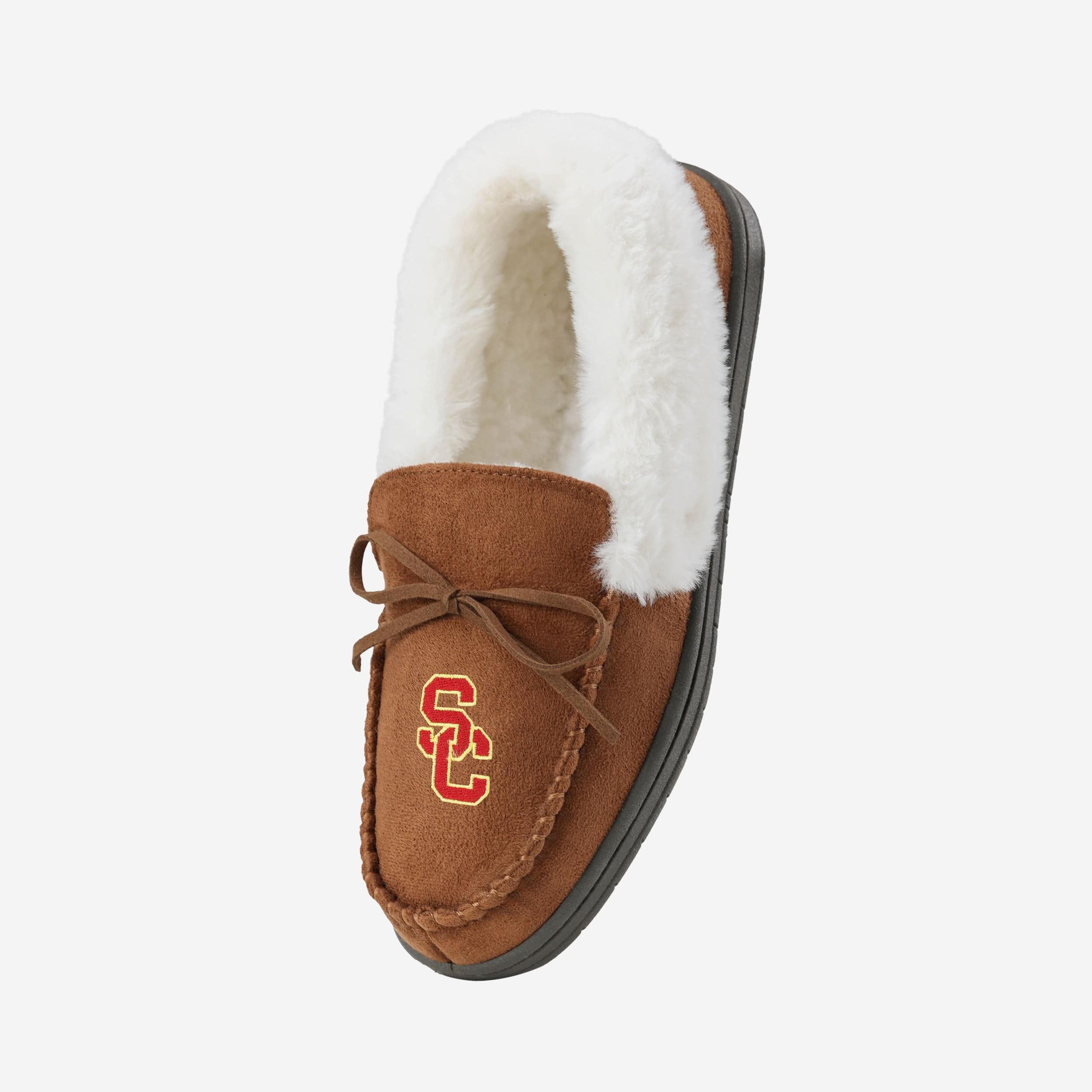 USC Trojans Womens Tan Moccasin Slipper - Image 2