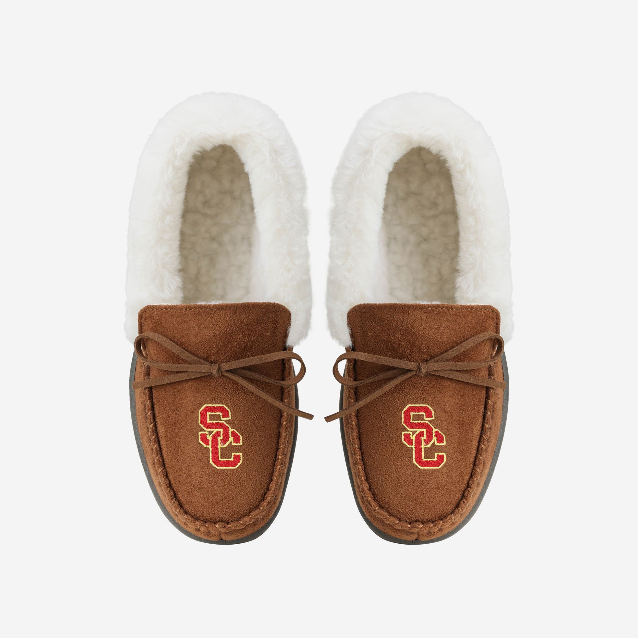 USC Trojans Womens Tan Moccasin Slipper - Image 4