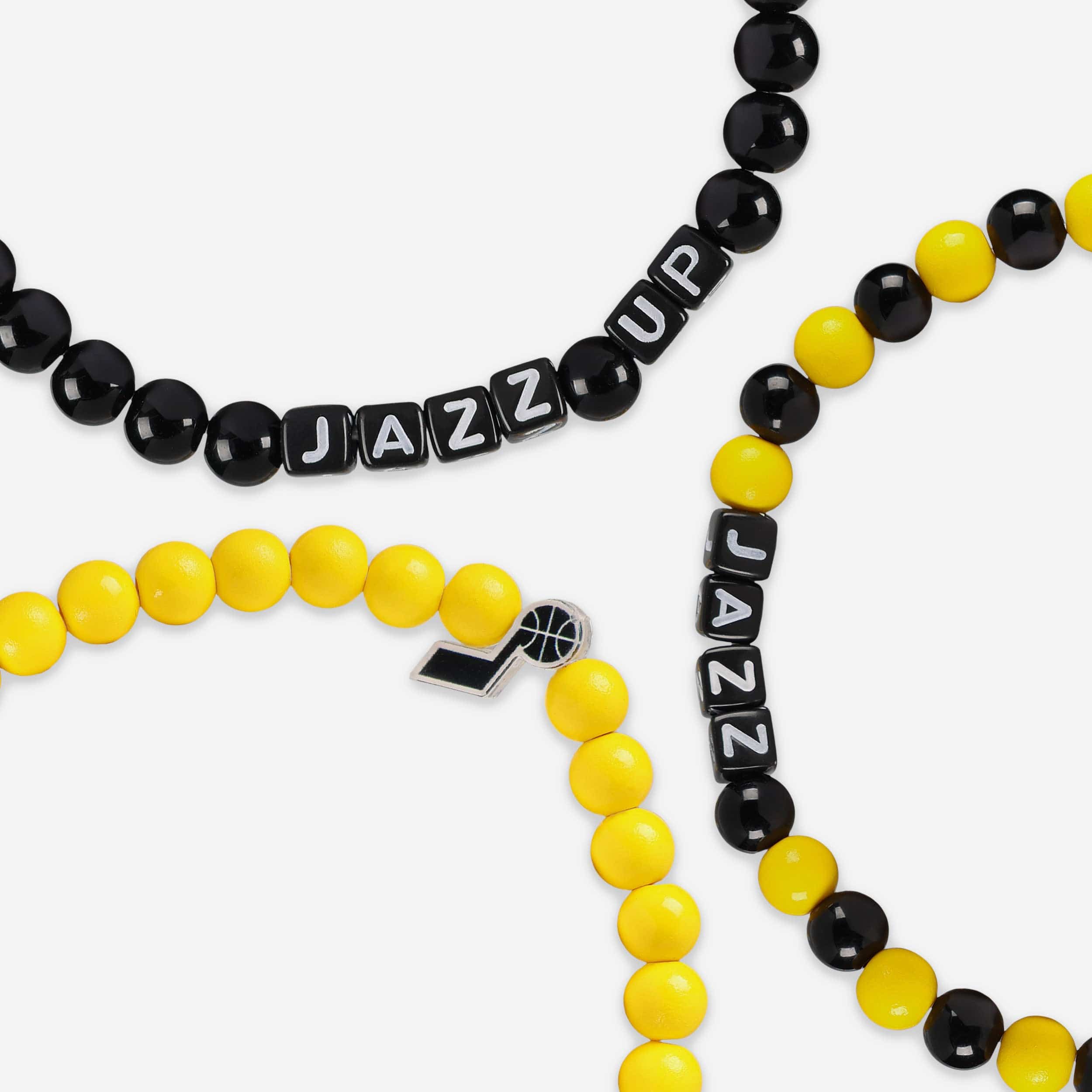 Utah Jazz 3 Pack Beaded Friendship Bracelet - Image 2