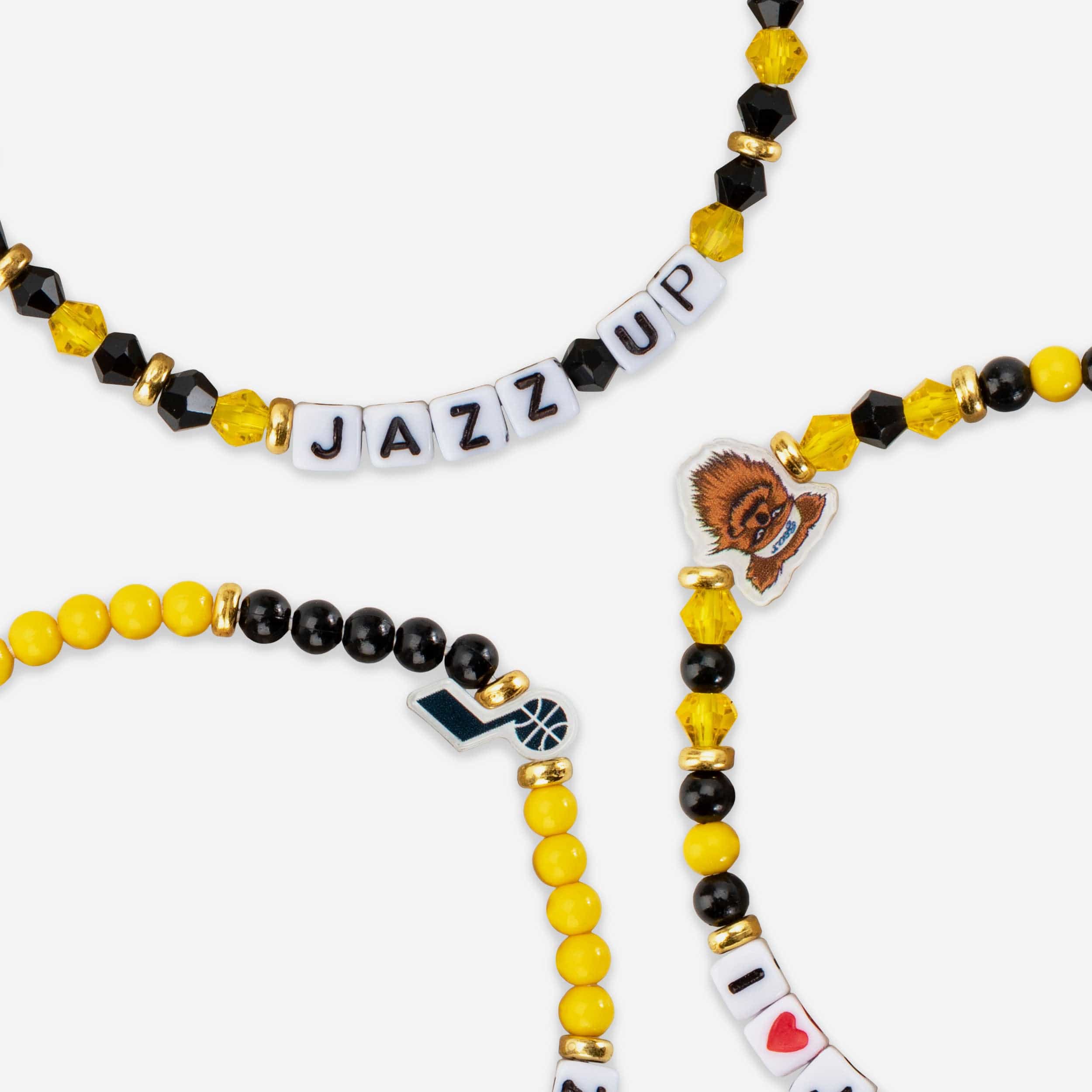 Utah Jazz 3 Pack Friendship Bracelet - Image 2