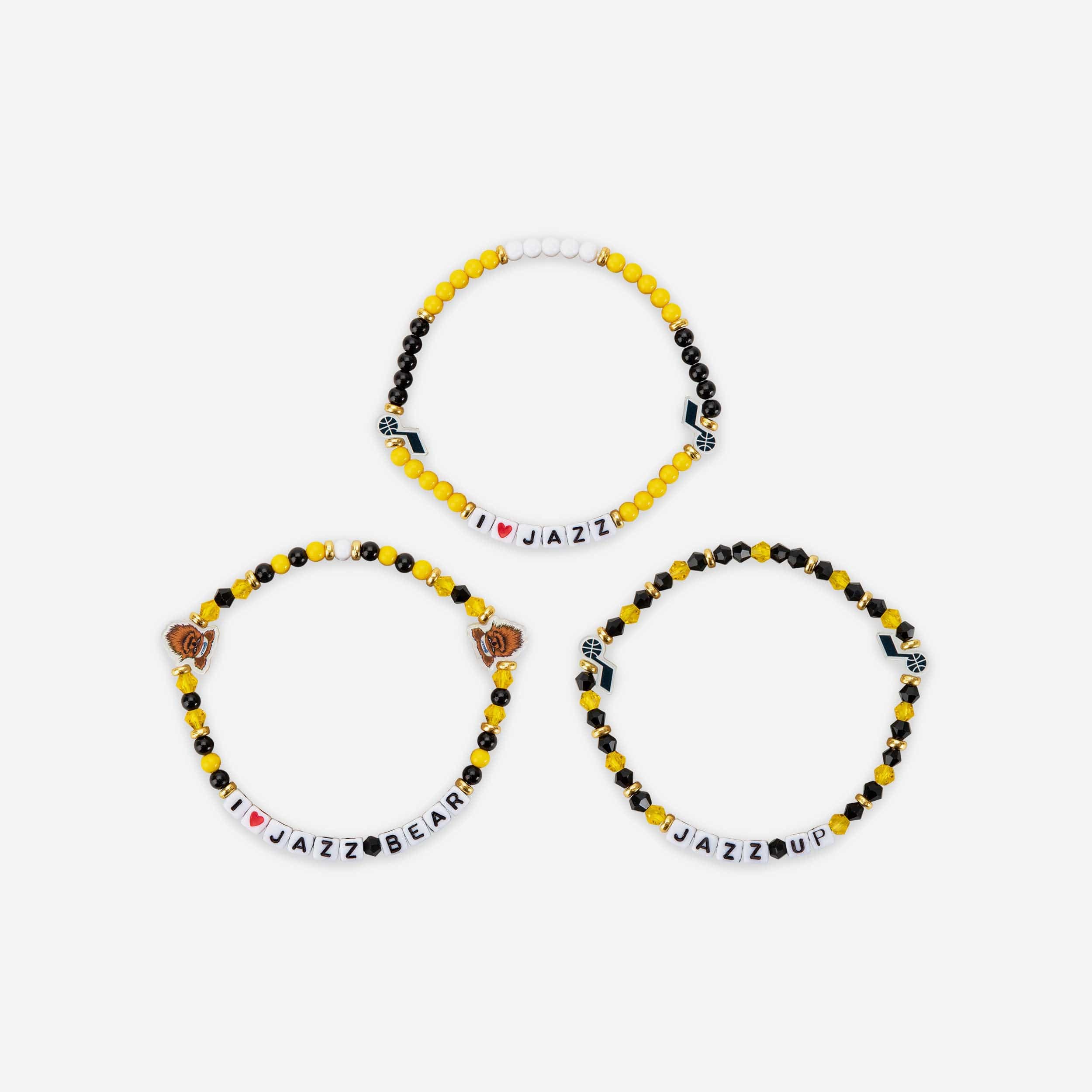 Utah Jazz 3 Pack Friendship Bracelet - Image 3