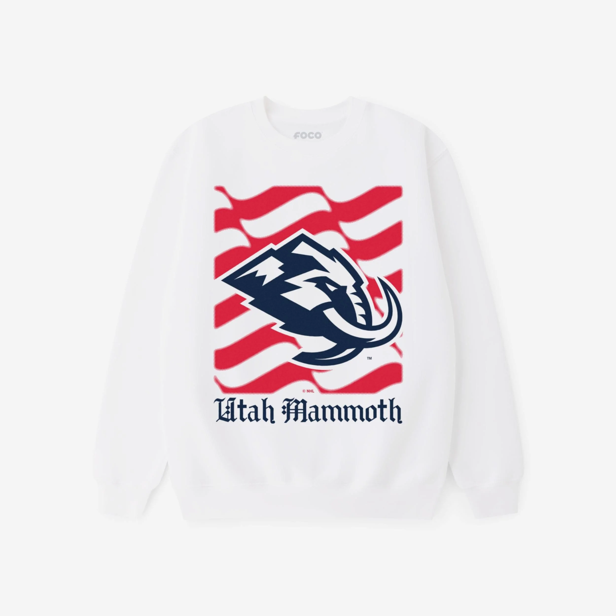 Utah Mammoth American Heritage Wordmark Crew Neck Sweatshirt
