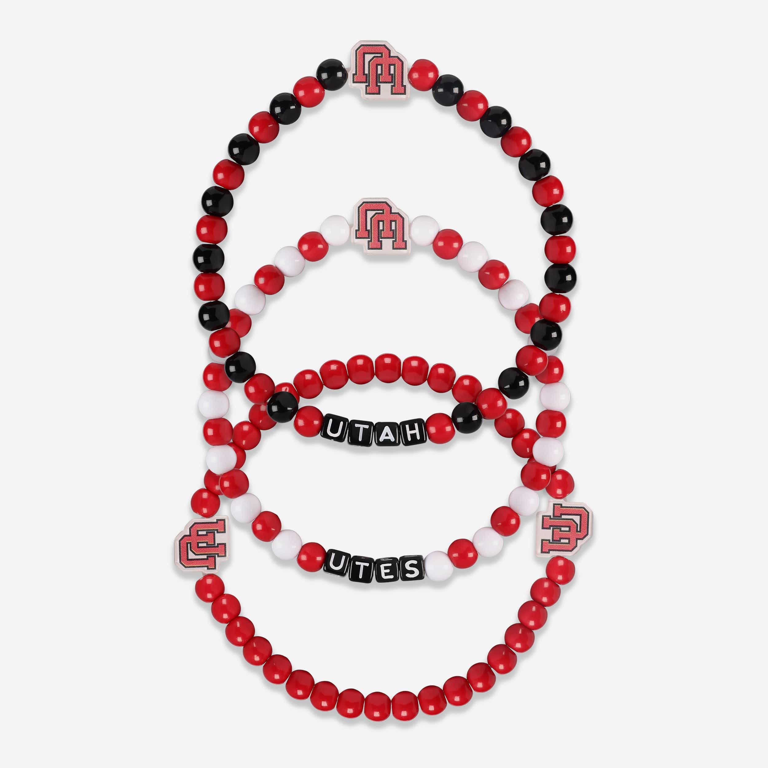 Utah Utes 3 Pack Beaded Friendship Bracelet