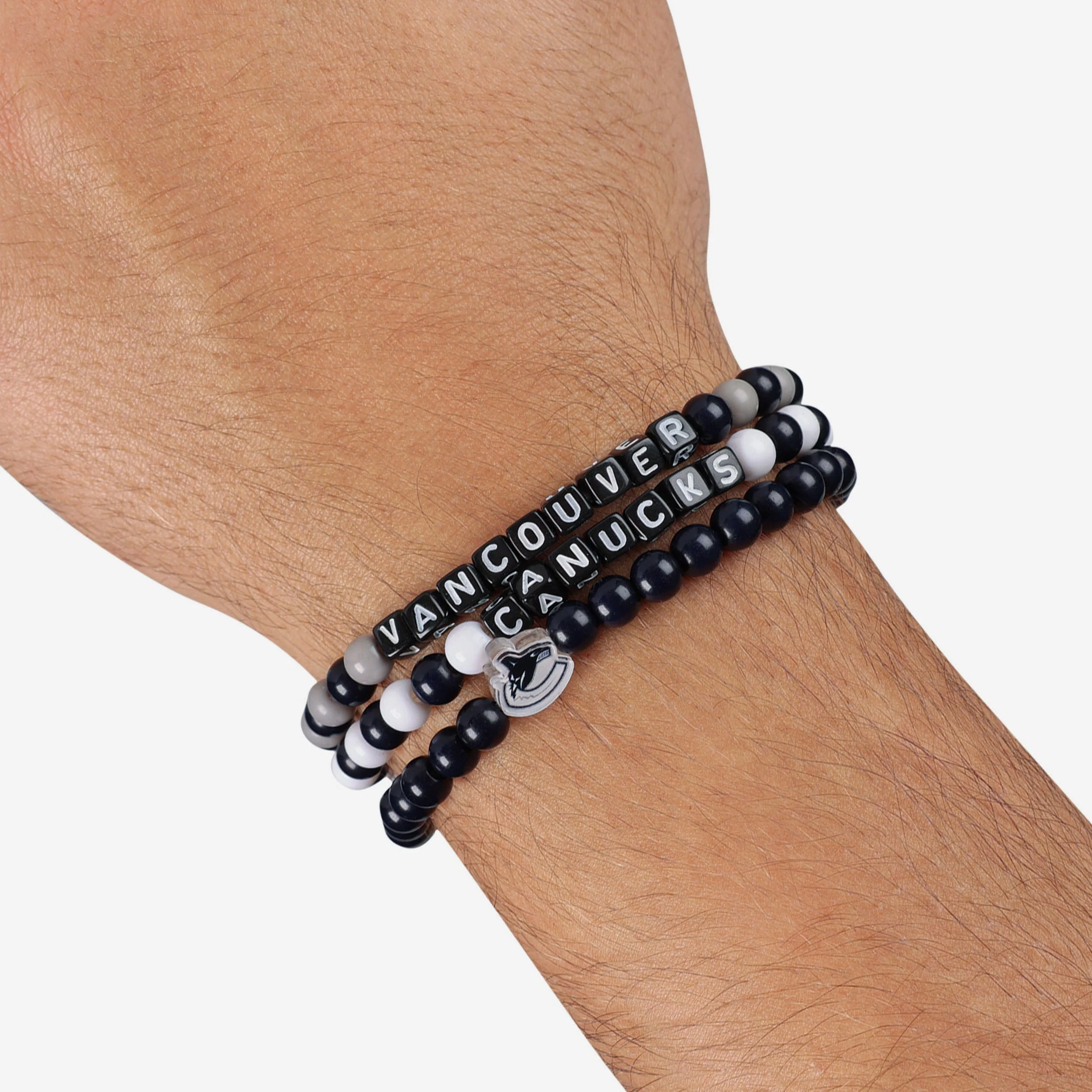 Vancouver Canucks 3 Pack Beaded Friendship Bracelet - Image 4