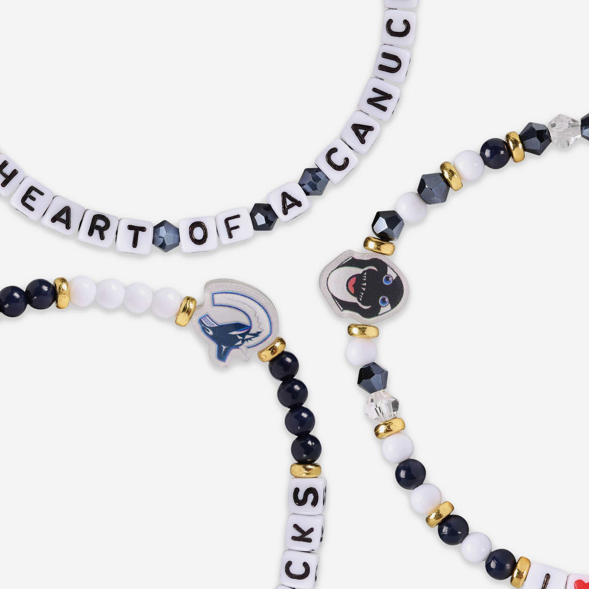 Vancouver Canucks 3 Pack Friendship Bracelet - Image 2