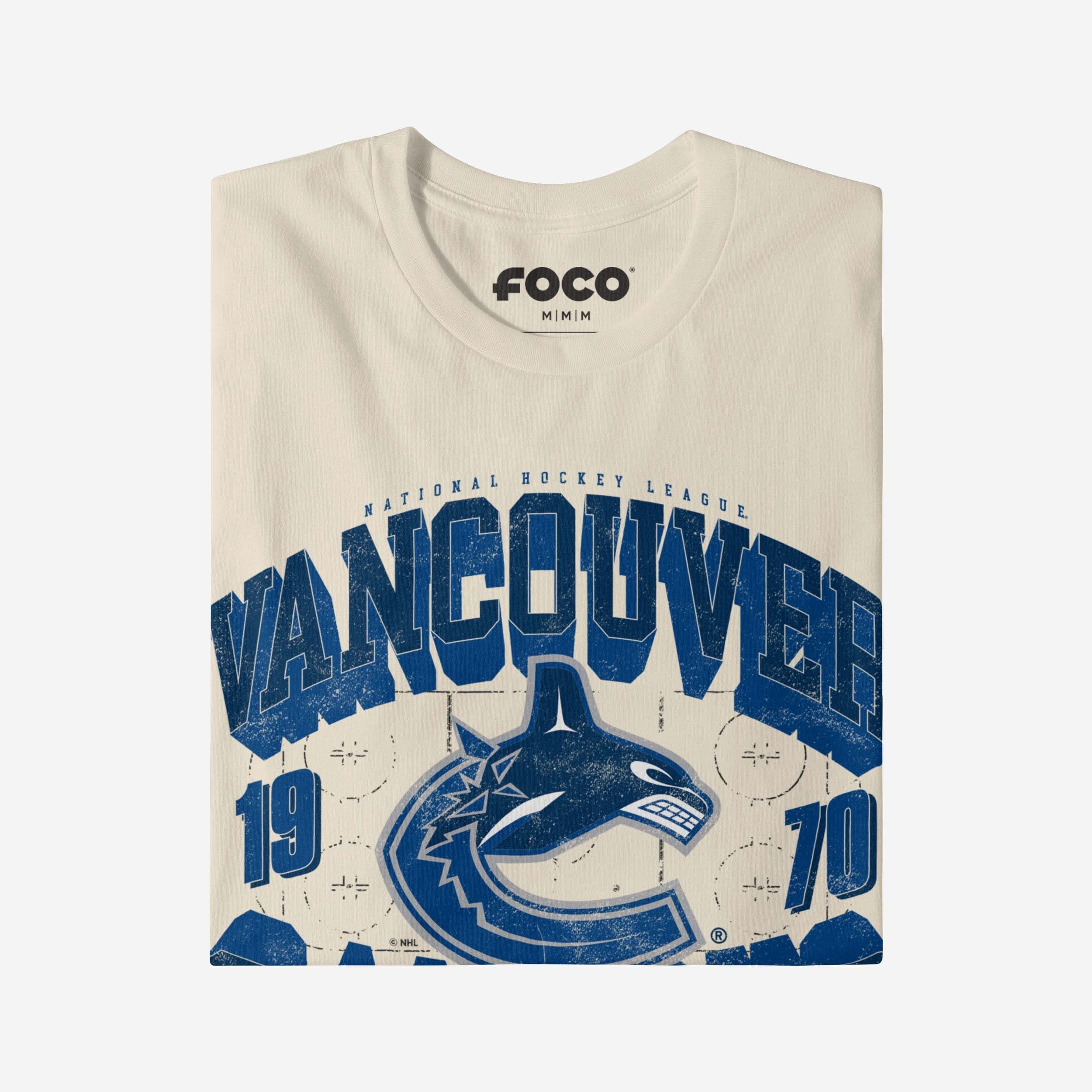 Vancouver Canucks Rink Arched Wordmark T-Shirt - Image 3