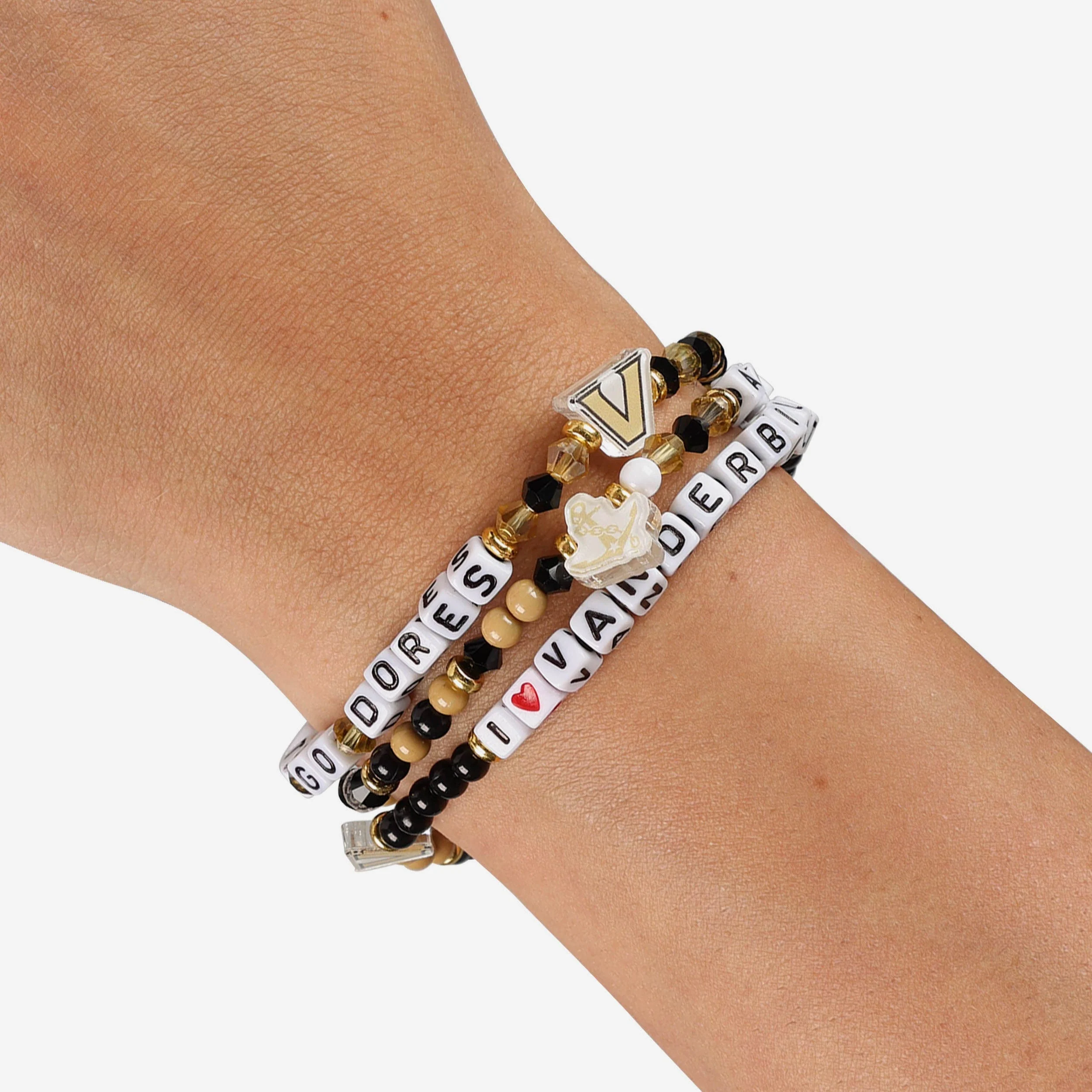 Vanderbilt Commodores 3 Pack Friendship Bracelet - Image 4