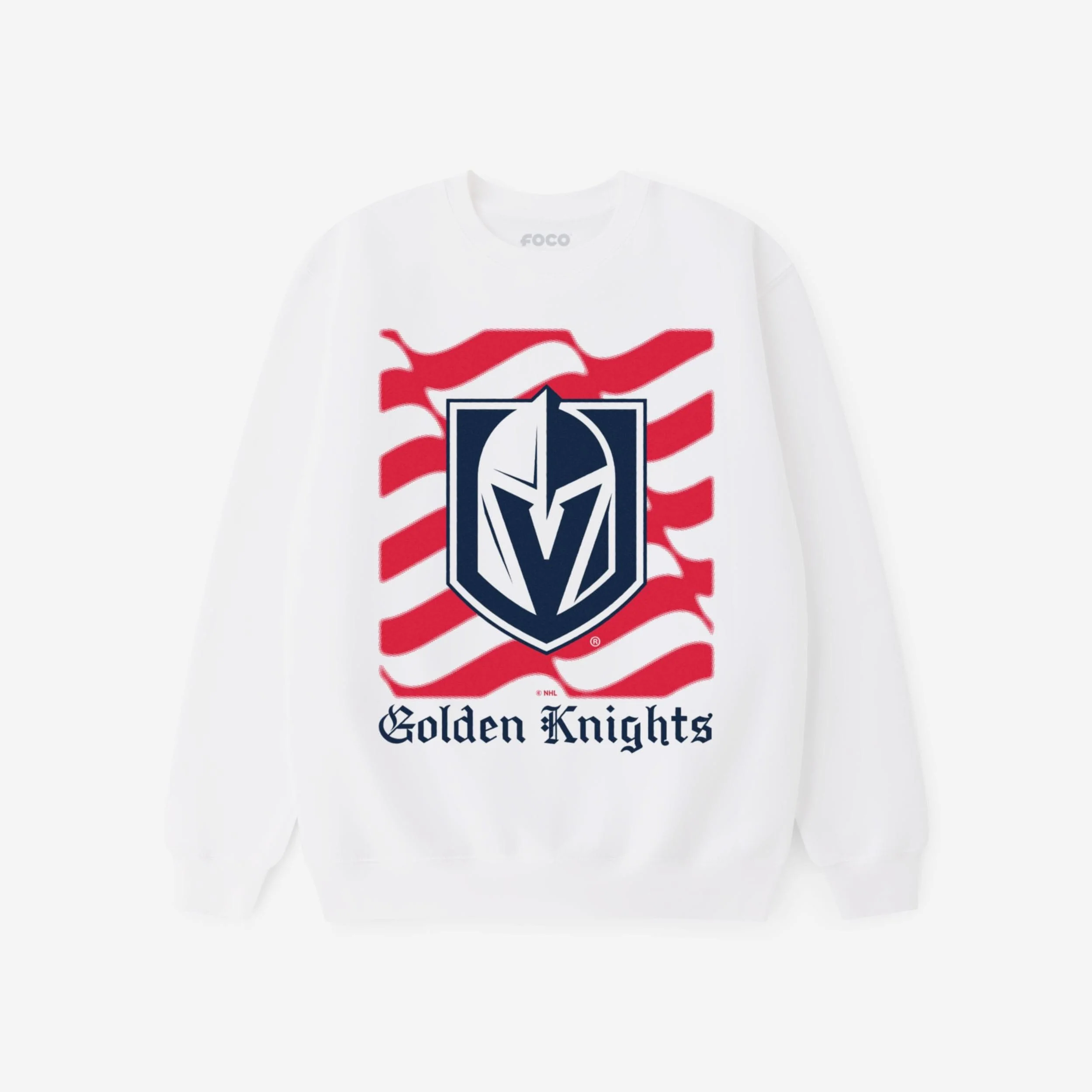 Vegas Golden Knights American Heritage Wordmark Crew Neck Sweatshirt