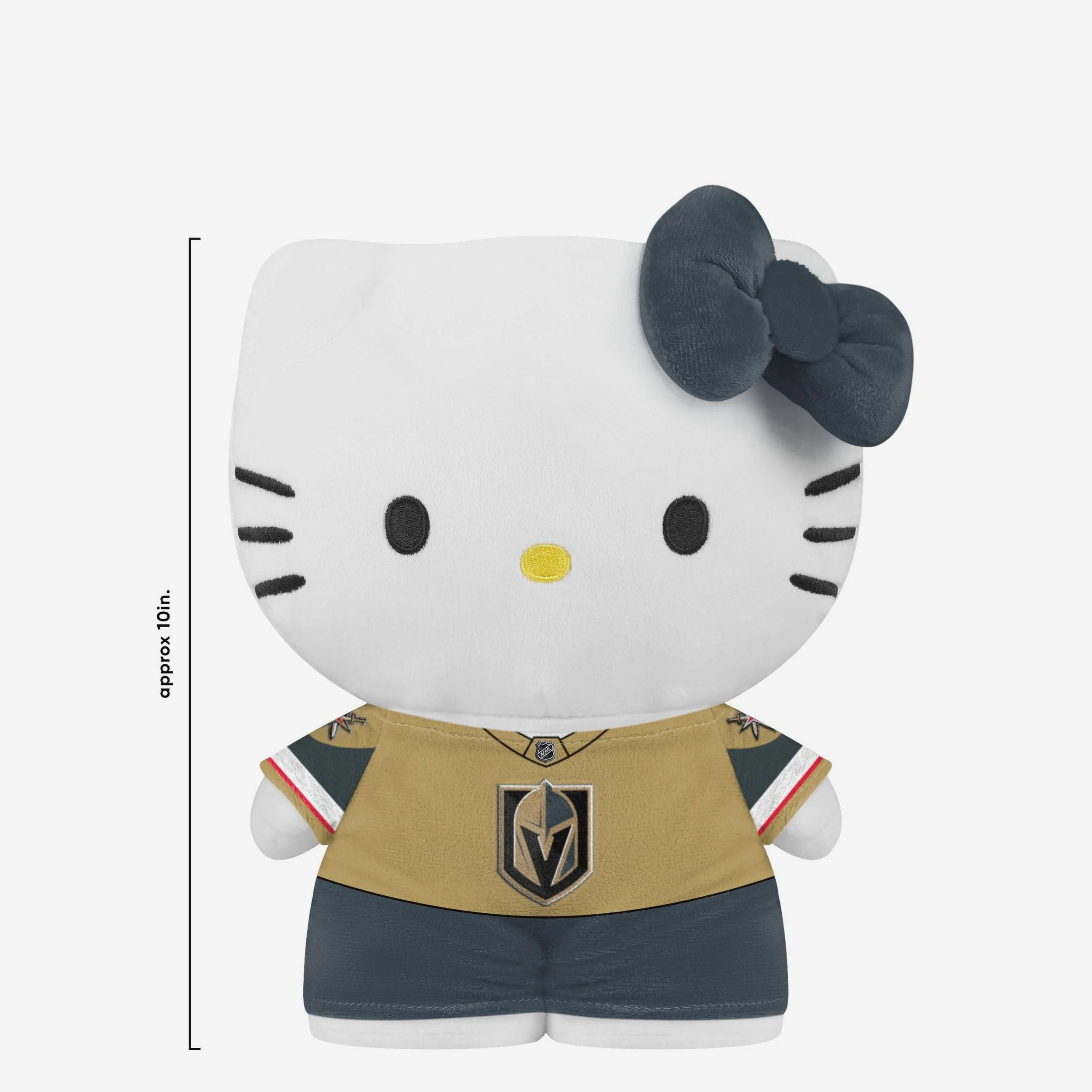 Vegas Golden Knights Team Color Bow Hello Kitty® Jersey Plush - Image 2