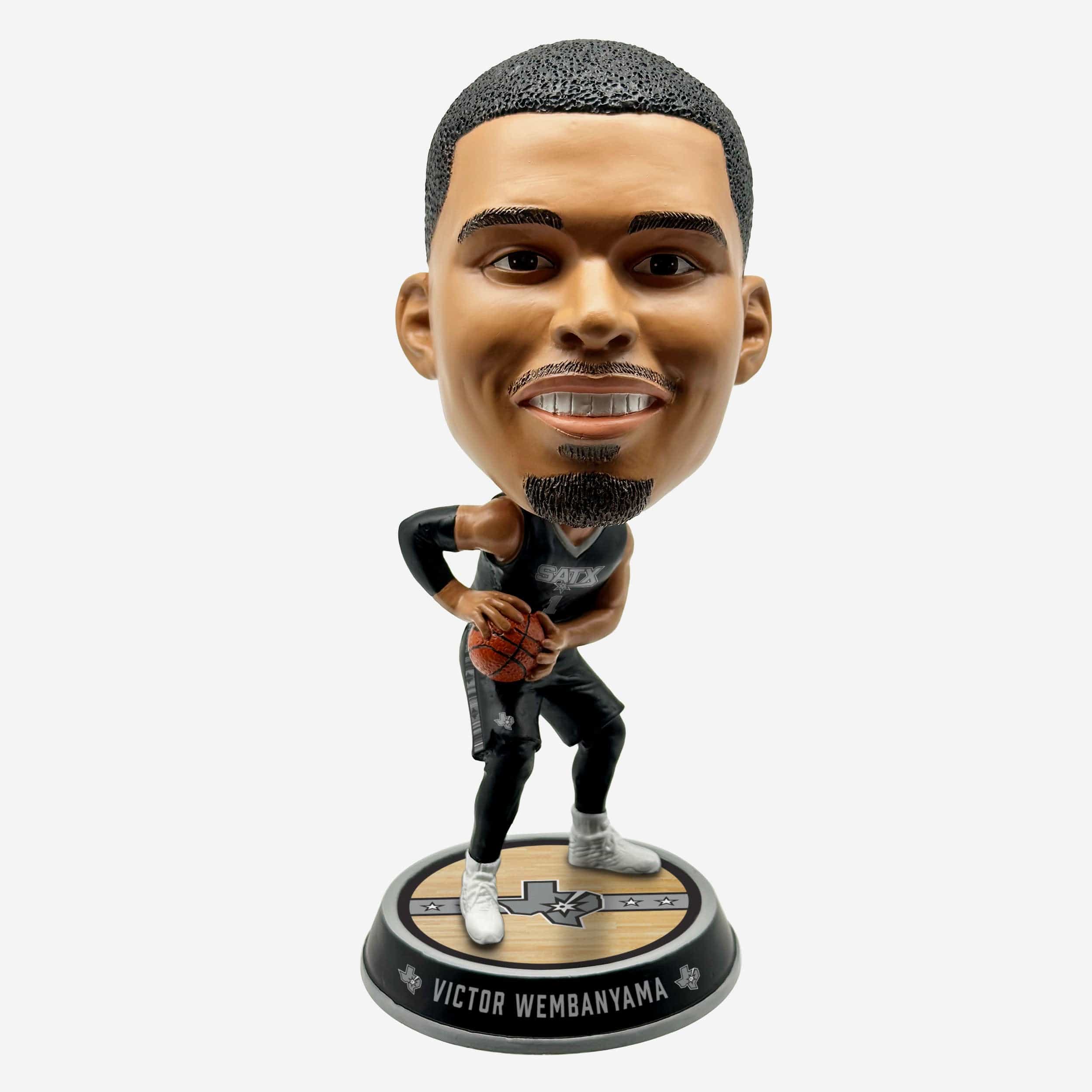 Victor Wembanyama San Antonio Spurs 2023 Court Stripe Statement Edition Jersey Bighead Bobblehead