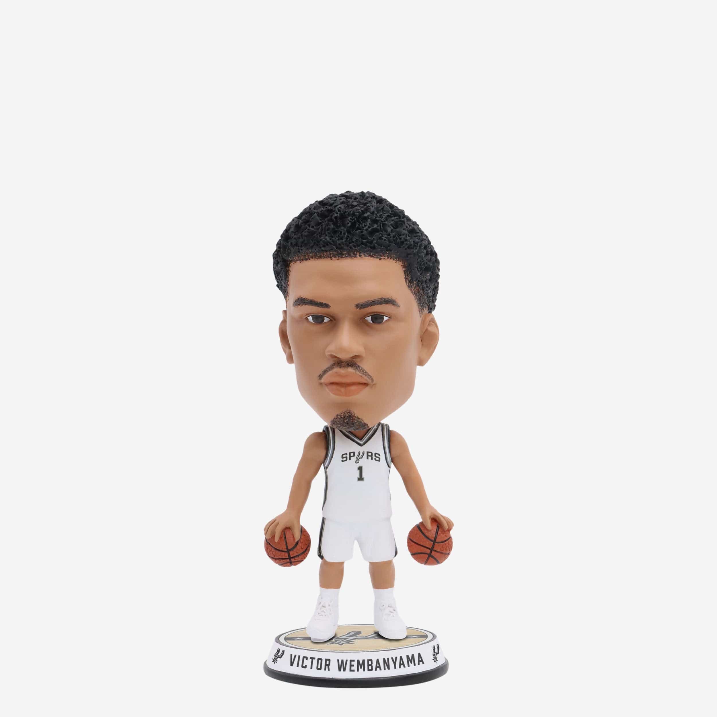 Victor Wembanyama San Antonio Spurs Court Stripe Mini Bighead Bobblehead