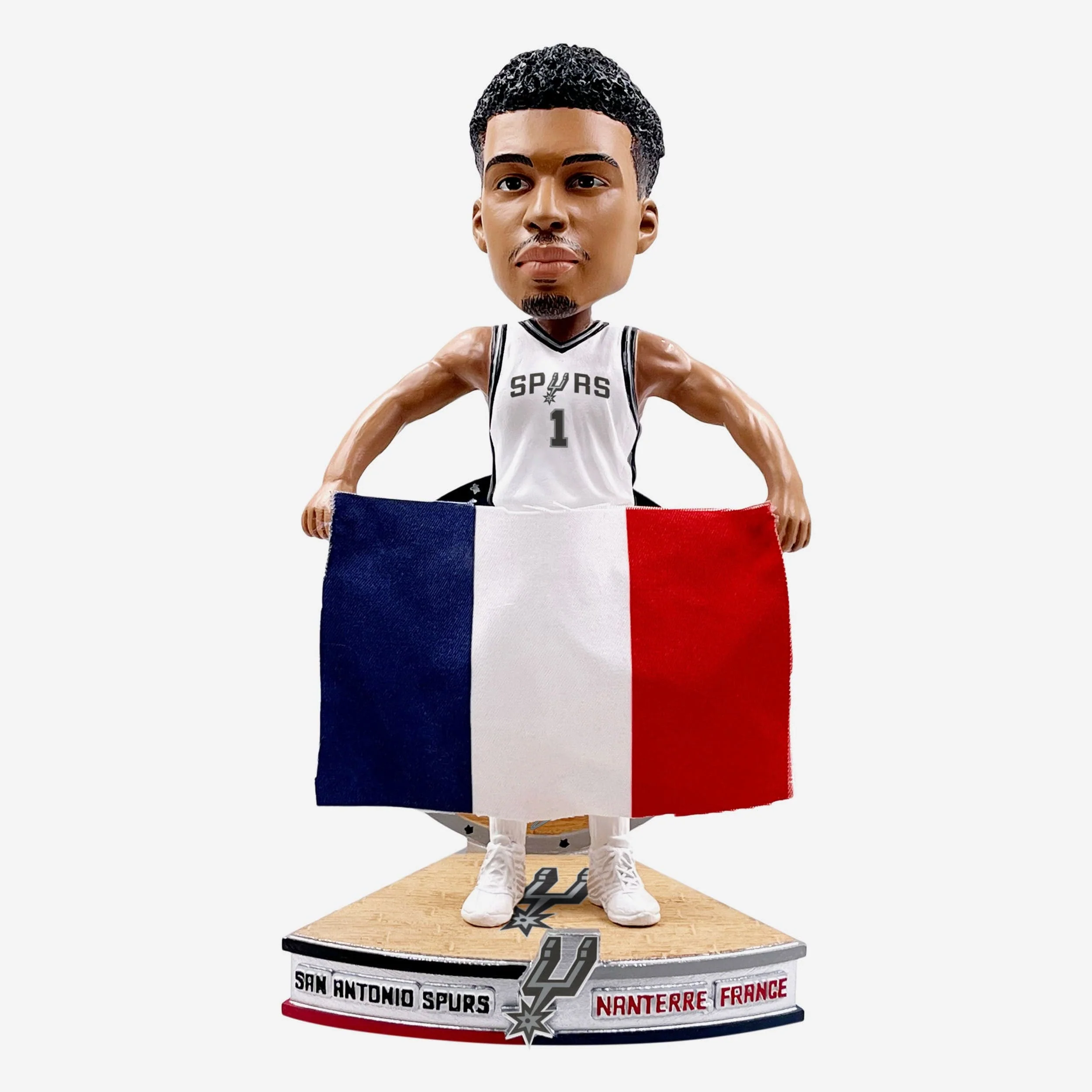 Victor Wembanyama San Antonio Spurs French National Flag International Collection Bobblehead