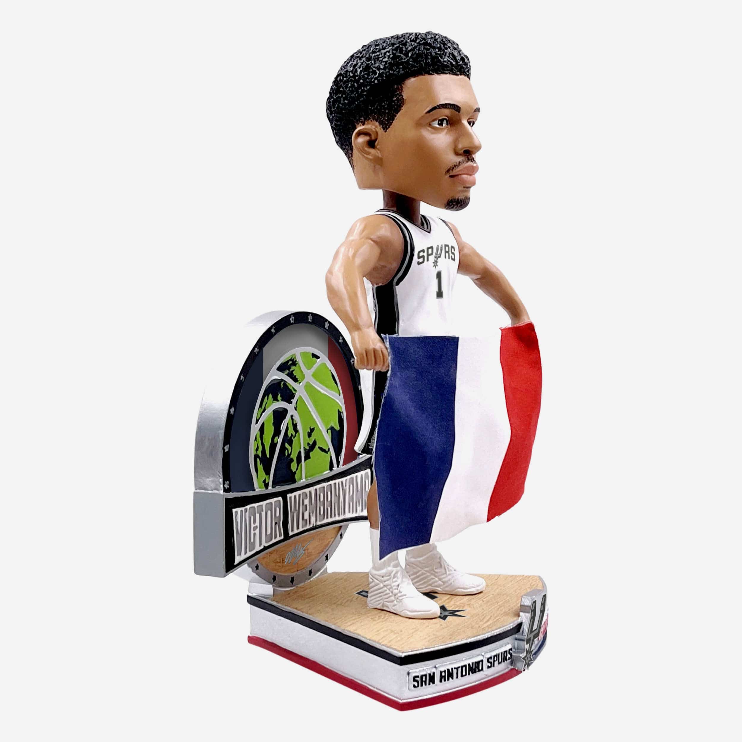 Victor Wembanyama San Antonio Spurs French National Flag International Collection Bobblehead - Image 4