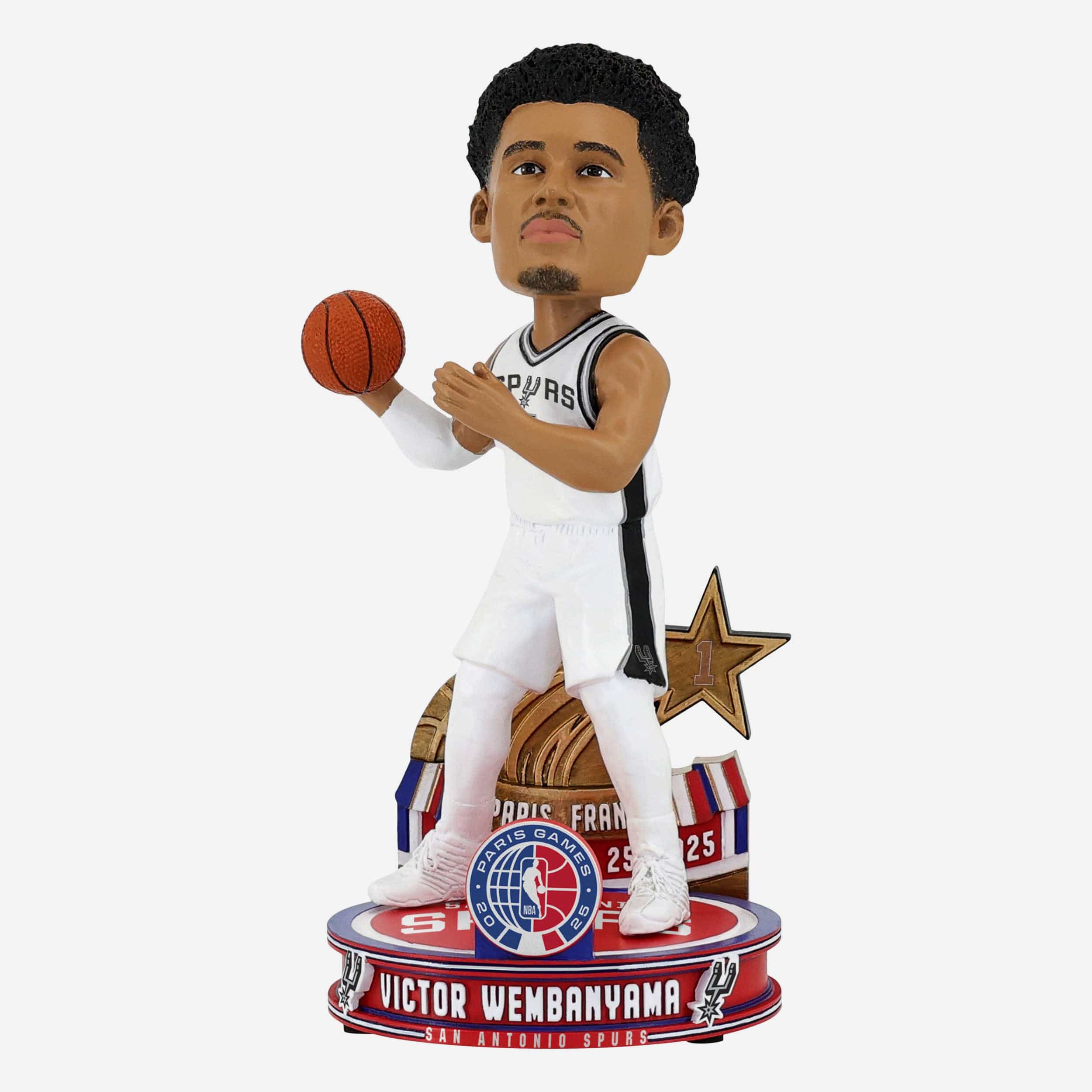 Victor Wembanyama San Antonio Spurs NBA Paris Games 2025 Bobblehead