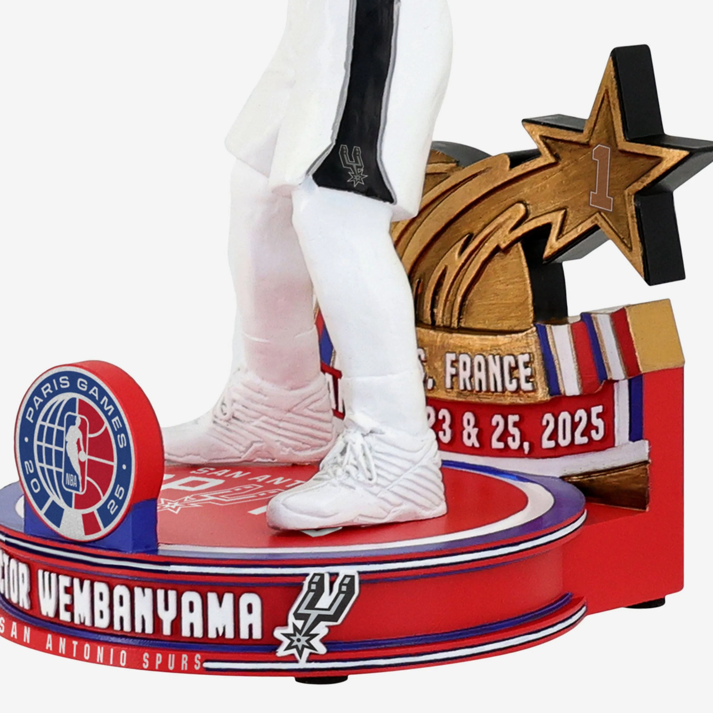 Victor Wembanyama San Antonio Spurs NBA Paris Games 2025 Bobblehead - Image 3