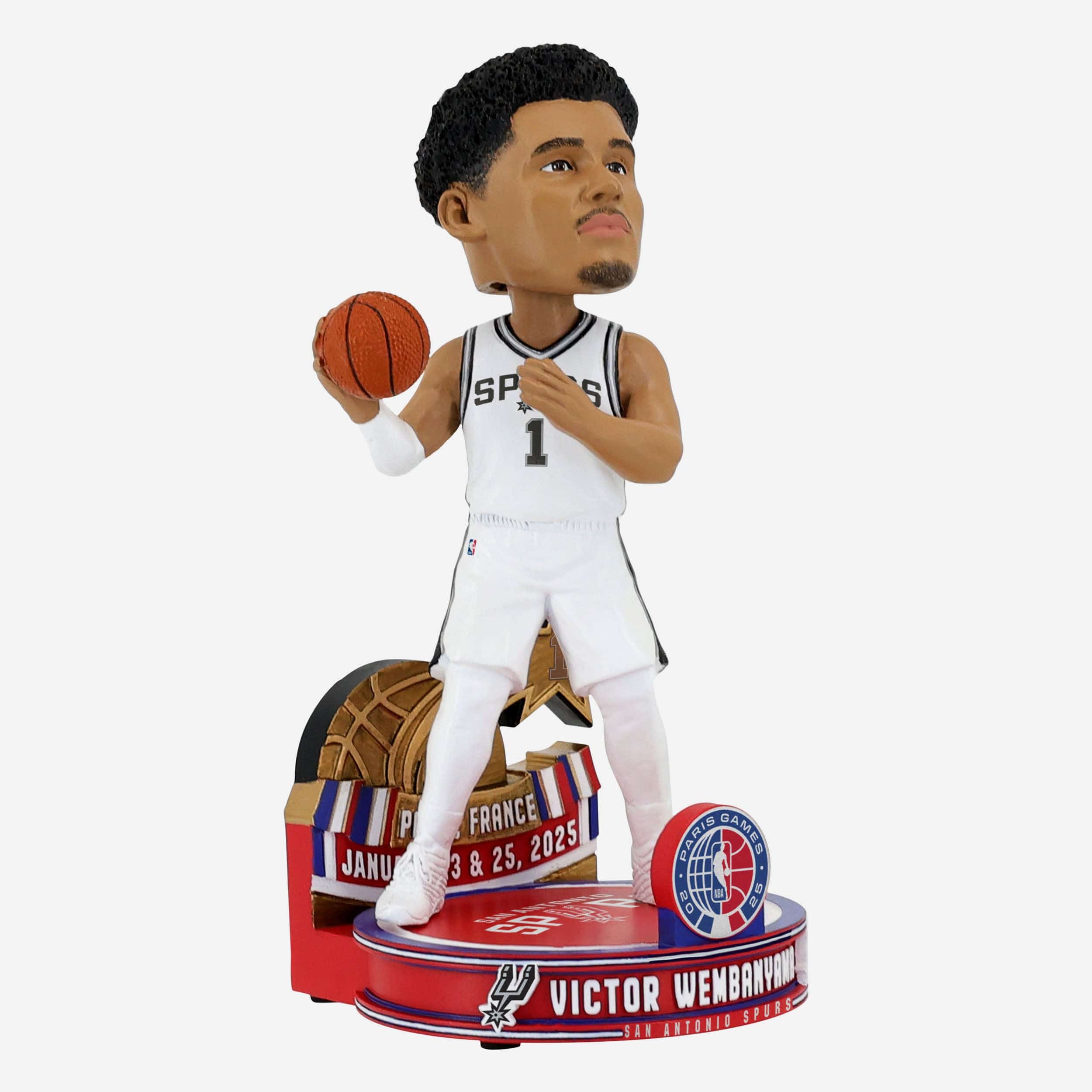 Victor Wembanyama San Antonio Spurs NBA Paris Games 2025 Bobblehead - Image 4