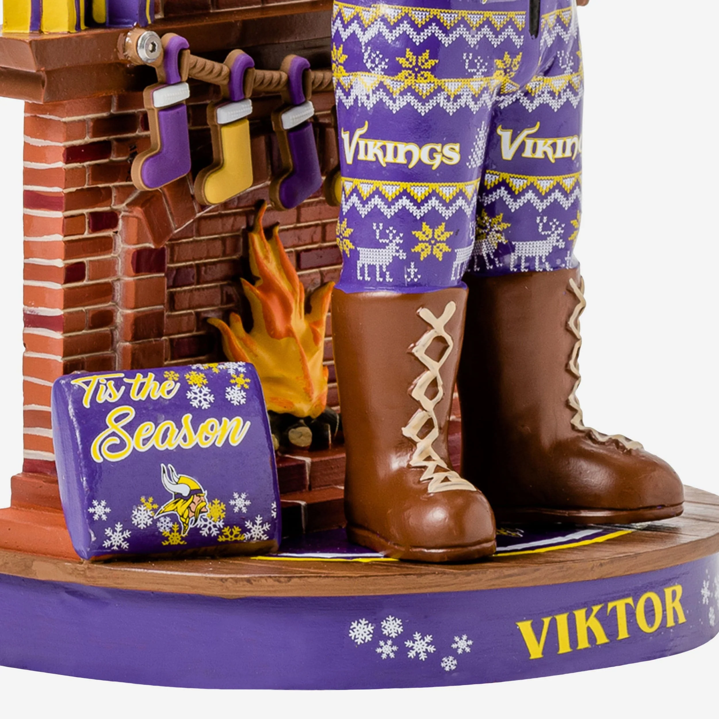Viktor The Viking Minnesota Vikings Holiday Mascot Bobblehead - Image 3