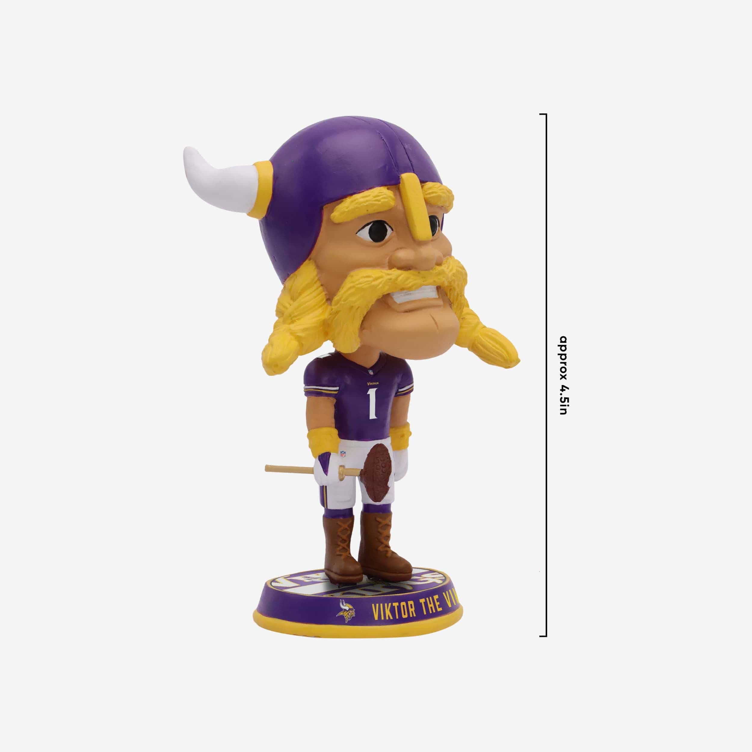Viktor the Viking Minnesota Vikings Mascot Mini Bighead Bobblehead - Image 4