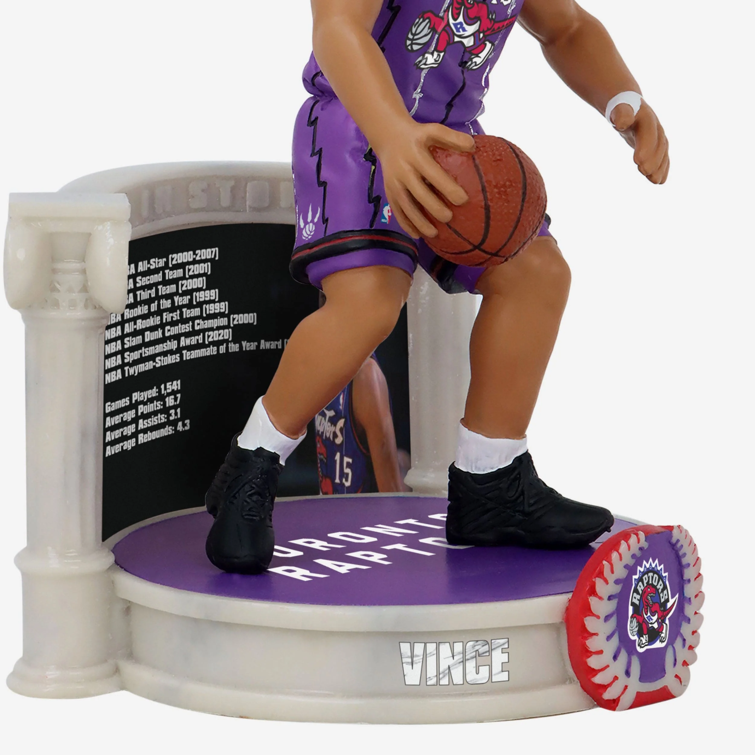 Vince Carter Toronto Raptors Career Retrospective Bobblehead - Image 3