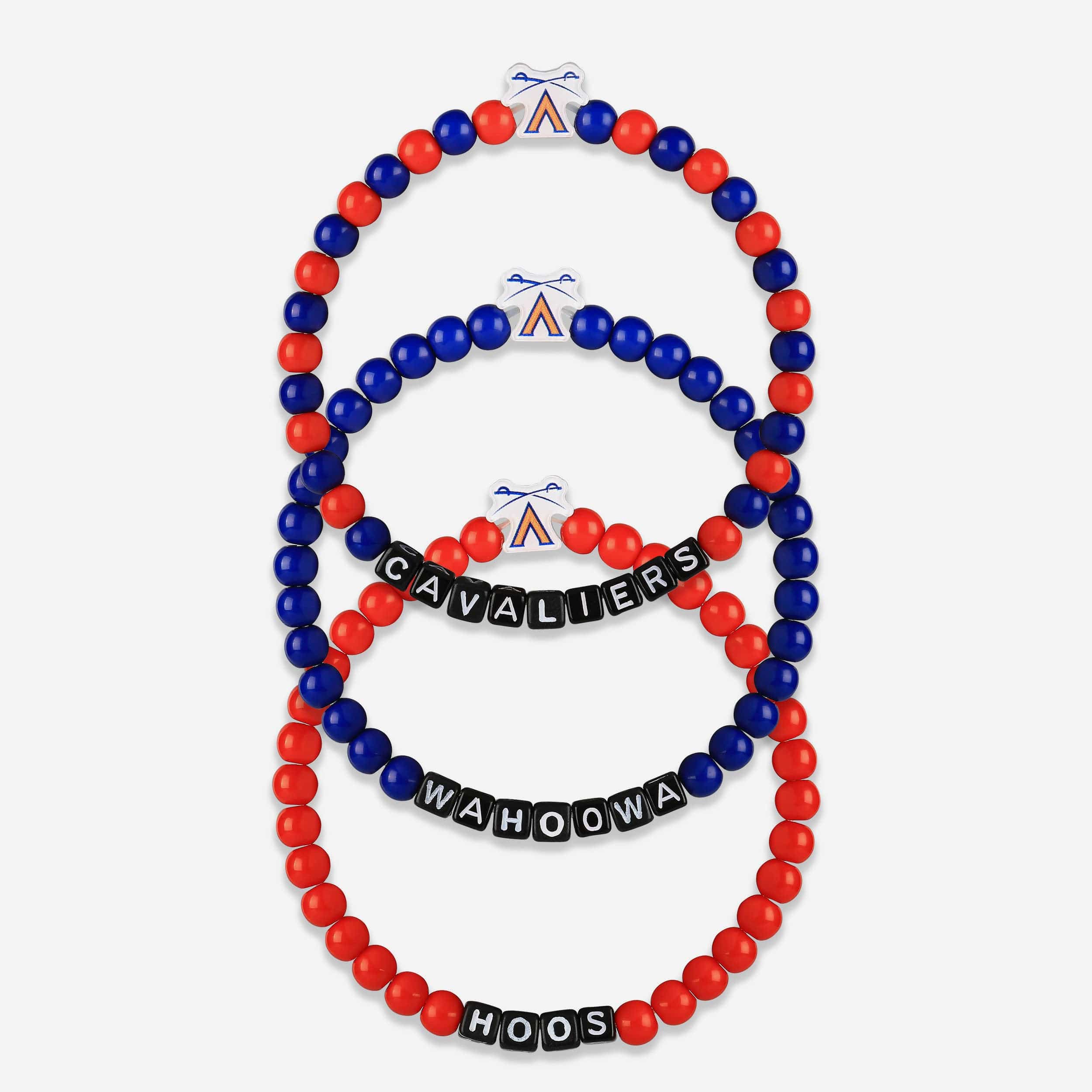 Virginia Cavaliers 3 Pack Beaded Friendship Bracelet