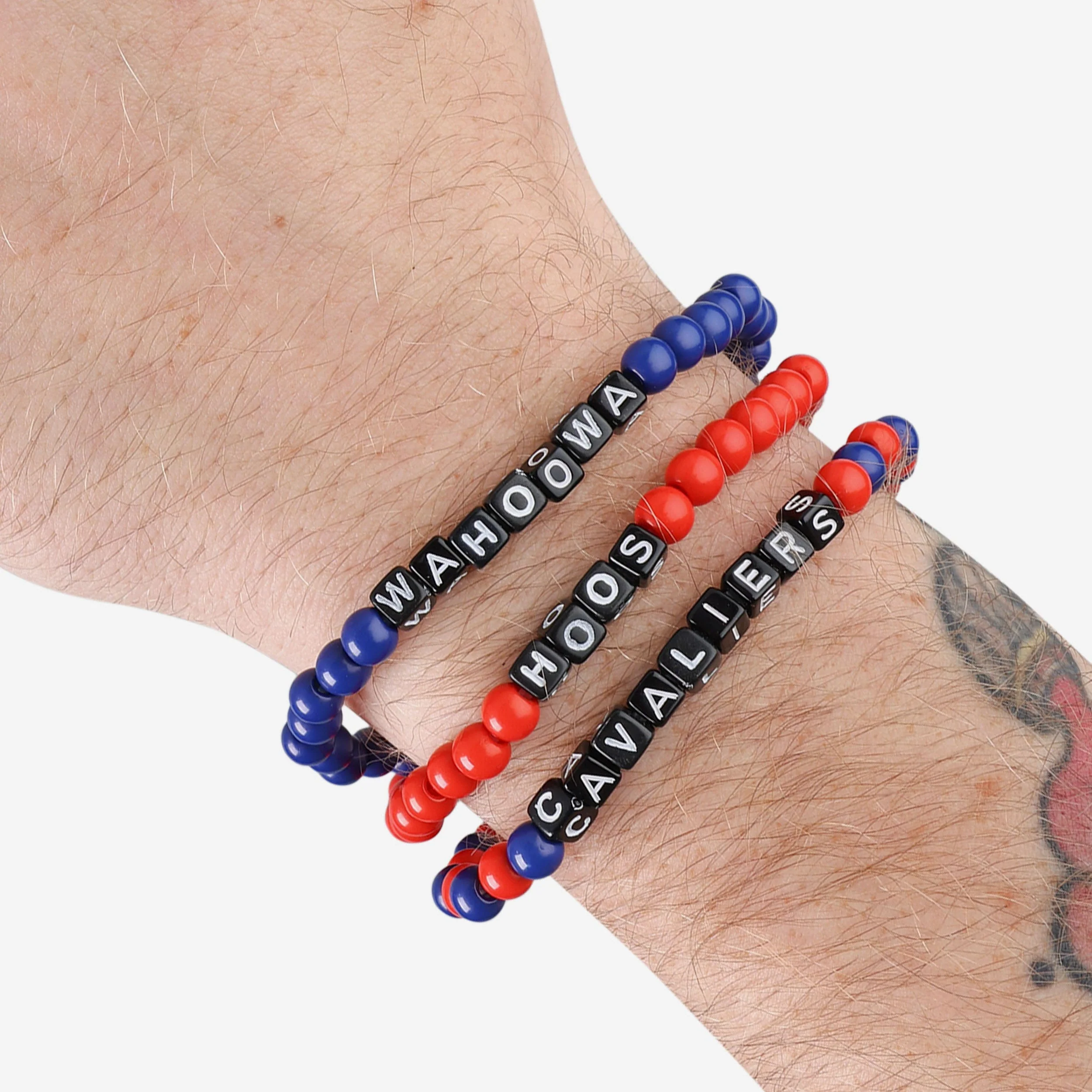 Virginia Cavaliers 3 Pack Beaded Friendship Bracelet - Image 4